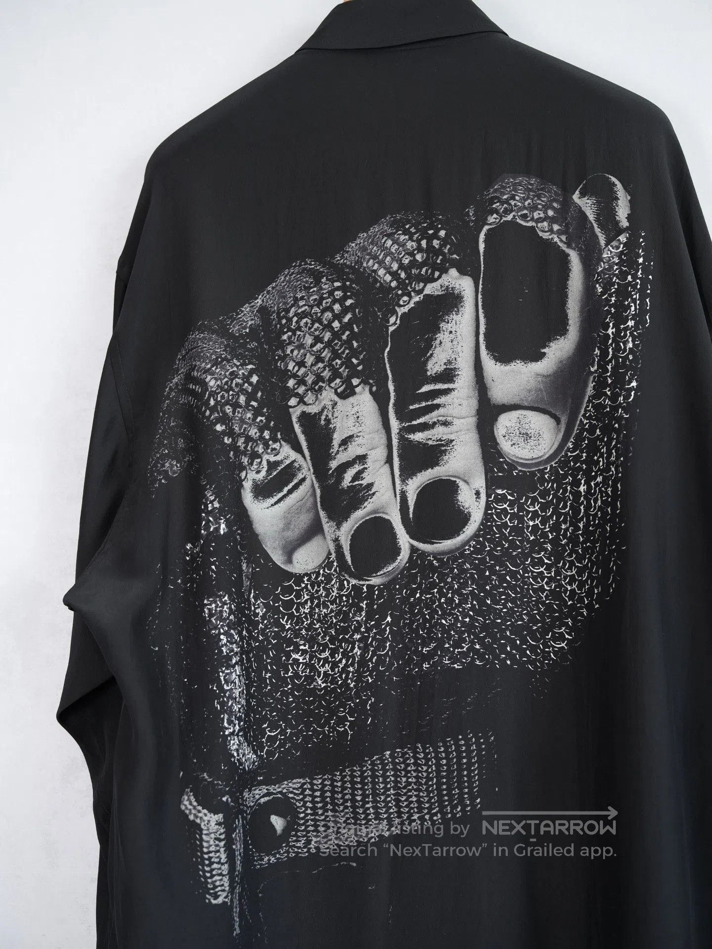 Yohji Yamamoto Yohji Yamamoto 21AW Chainmail Glove Silk Shirt. Size US M / EU 48-50 / 2 - 5 Thumbnail