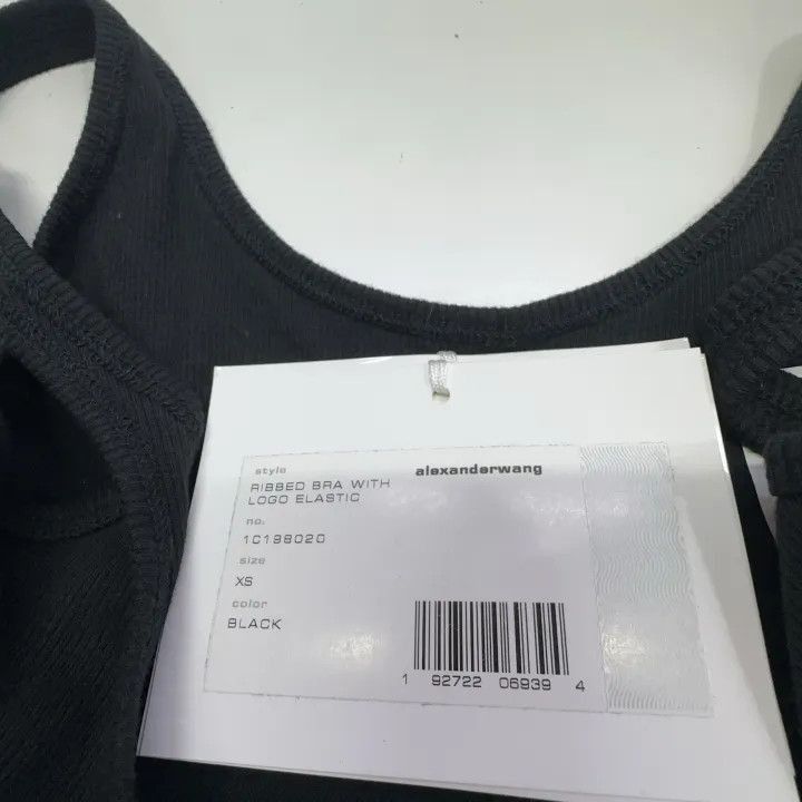 Alexander Wang Alexander Wang Black Logo Sports Bra - Size XS / US 0-2 / IT 36-38 - 5 Thumbnail