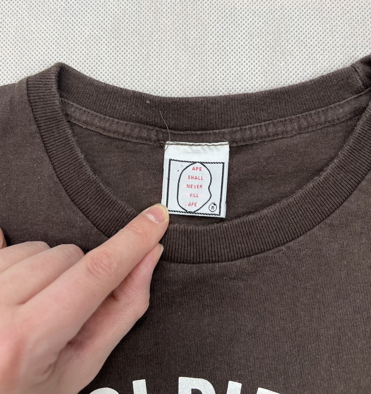 Bape × Vintage Tshirt A Bathing Ape Soldier Baby Milo Bape Vintage Brown Size US M / EU 48-50 / 2 - 4 Thumbnail