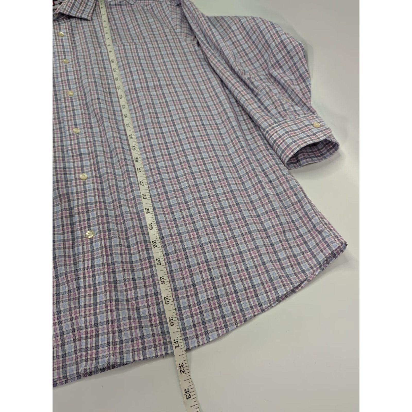 Tommy Hilfiger Tommy Hilfiger Purple Plaid Shirt XL Regular Fit Button-Down wrinkle Resistant Casual Dress Shirt Mens Regular Fit Shirt Size US XL / EU 56 / 4 - 5 Thumbnail