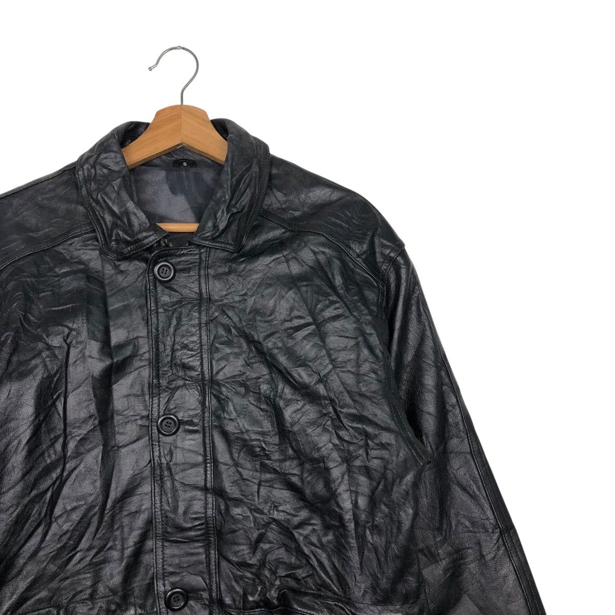 Japanese Brand 📌Vintage Biker Genuine Leather Jacket Issey Miyake Size US S / EU 44-46 / 1 - 7 Thumbnail