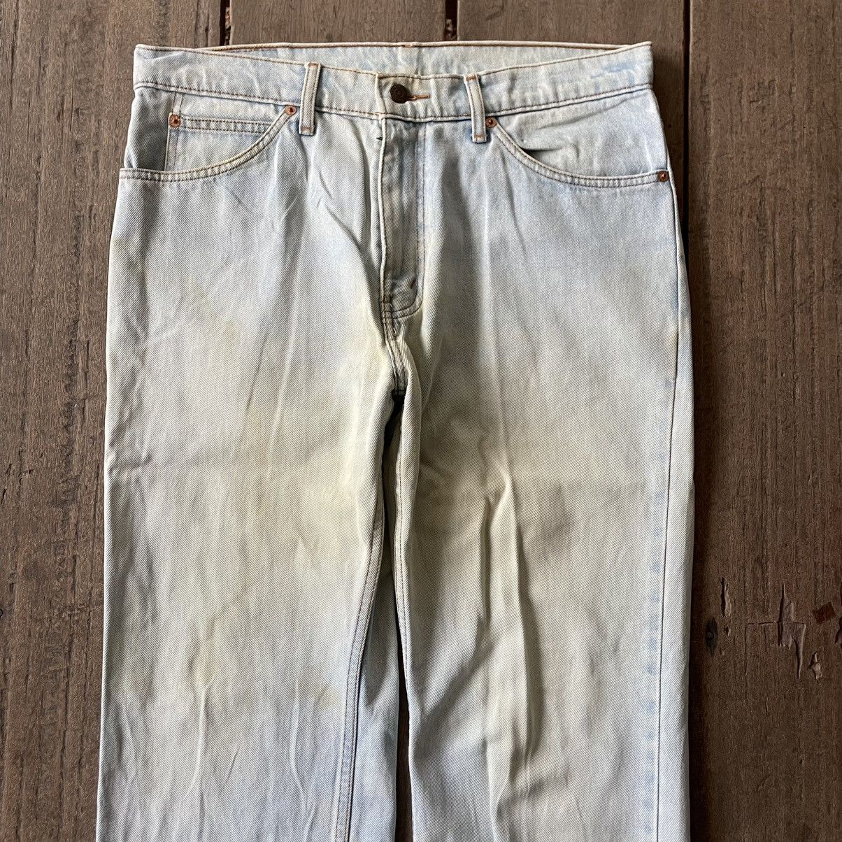 Levi's 🔥Vintage Levis 805 Orange Tab Washed Ripped Distress Jeans Size US 35 - 2 Thumbnail