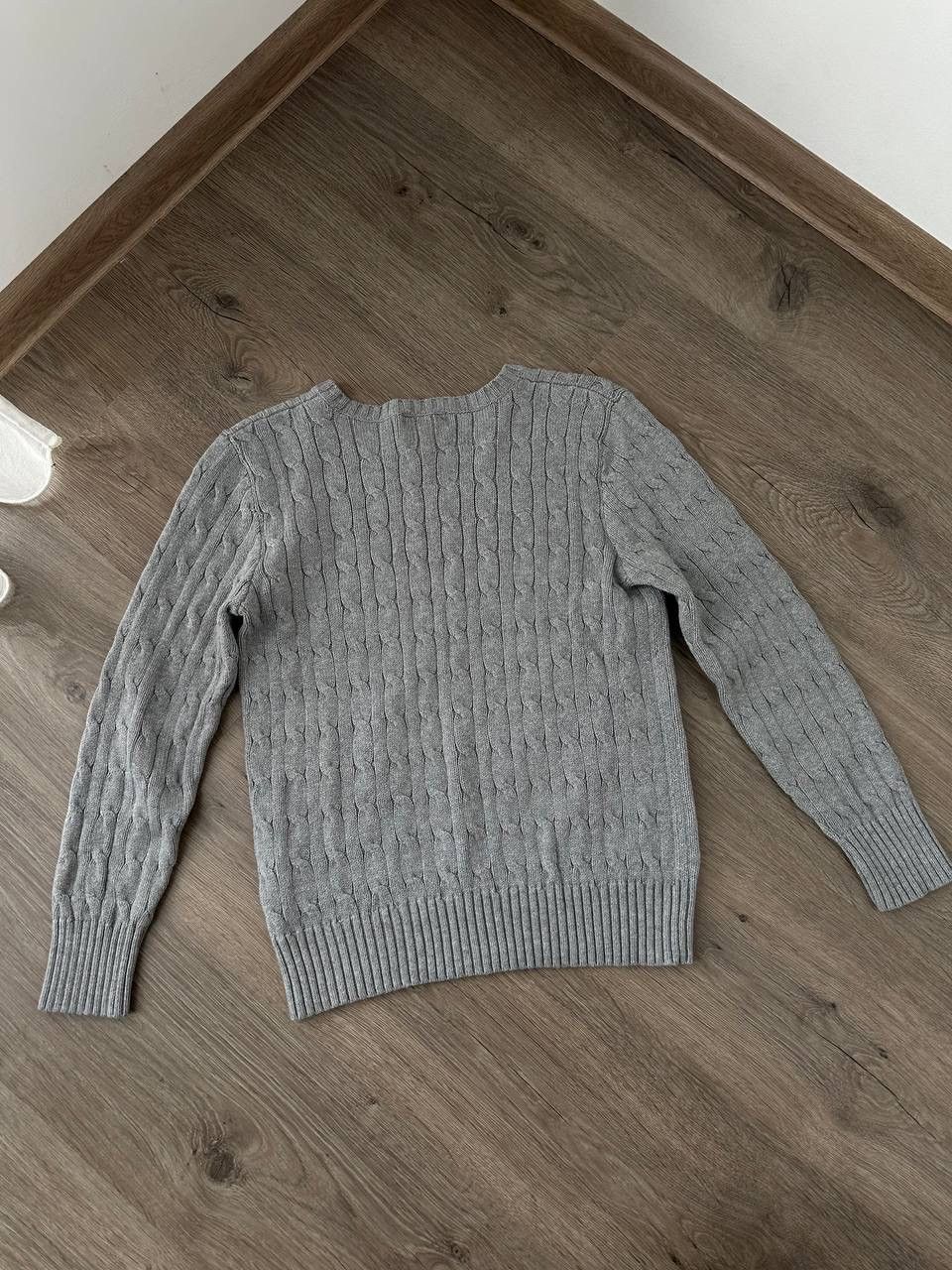 Polo Ralph Lauren × Vintage Vintage Polo Ralph Lauren Cable Knit Gray Sweater Size US S / EU 44-46 / 1 - 12 Thumbnail