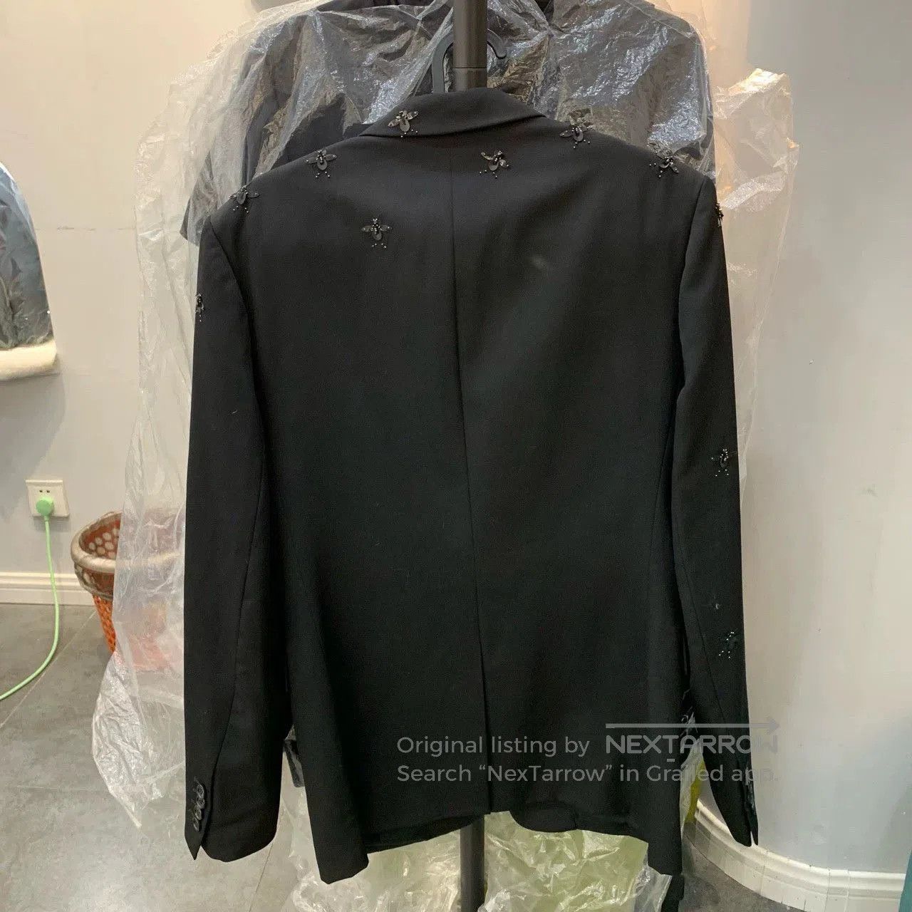 Dior Dior Bee Embroidered Black Blazer. Size US L / EU 52-54 / 3 - 2 Thumbnail