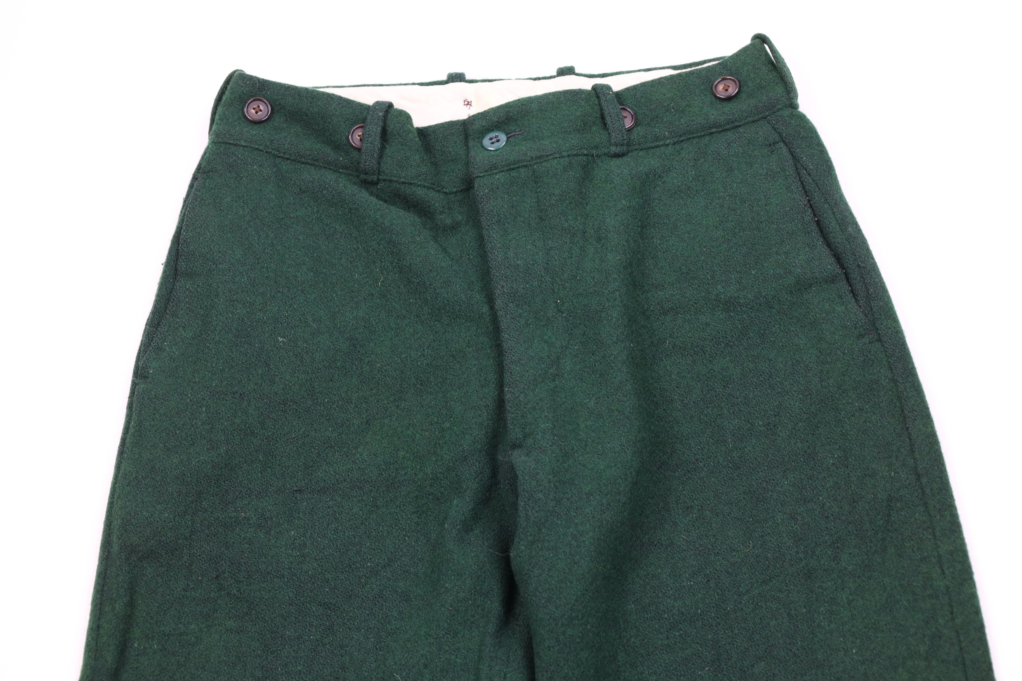 Woolrich Woolen Mills Vintage 70s Woolrich Mackinaw Wool Wide Leg Pants Green USA Size US 32 / EU 48 - 2 Thumbnail