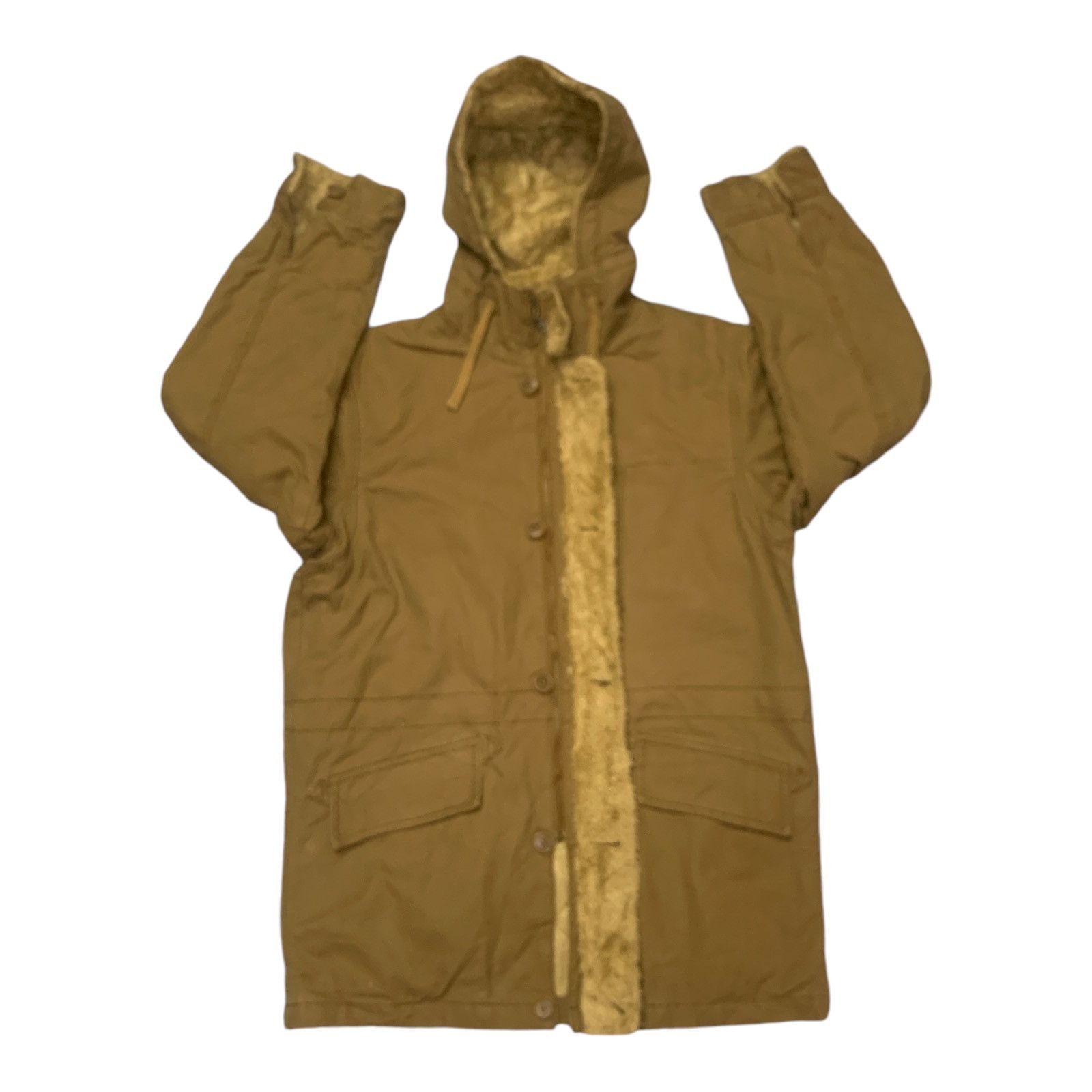 Japanese Brand × Uniqlo × Vintage Rare Design Vintage Uniqlo Sherpa Hoodie Jackets Size US S / EU 44-46 / 1 - 3 Thumbnail