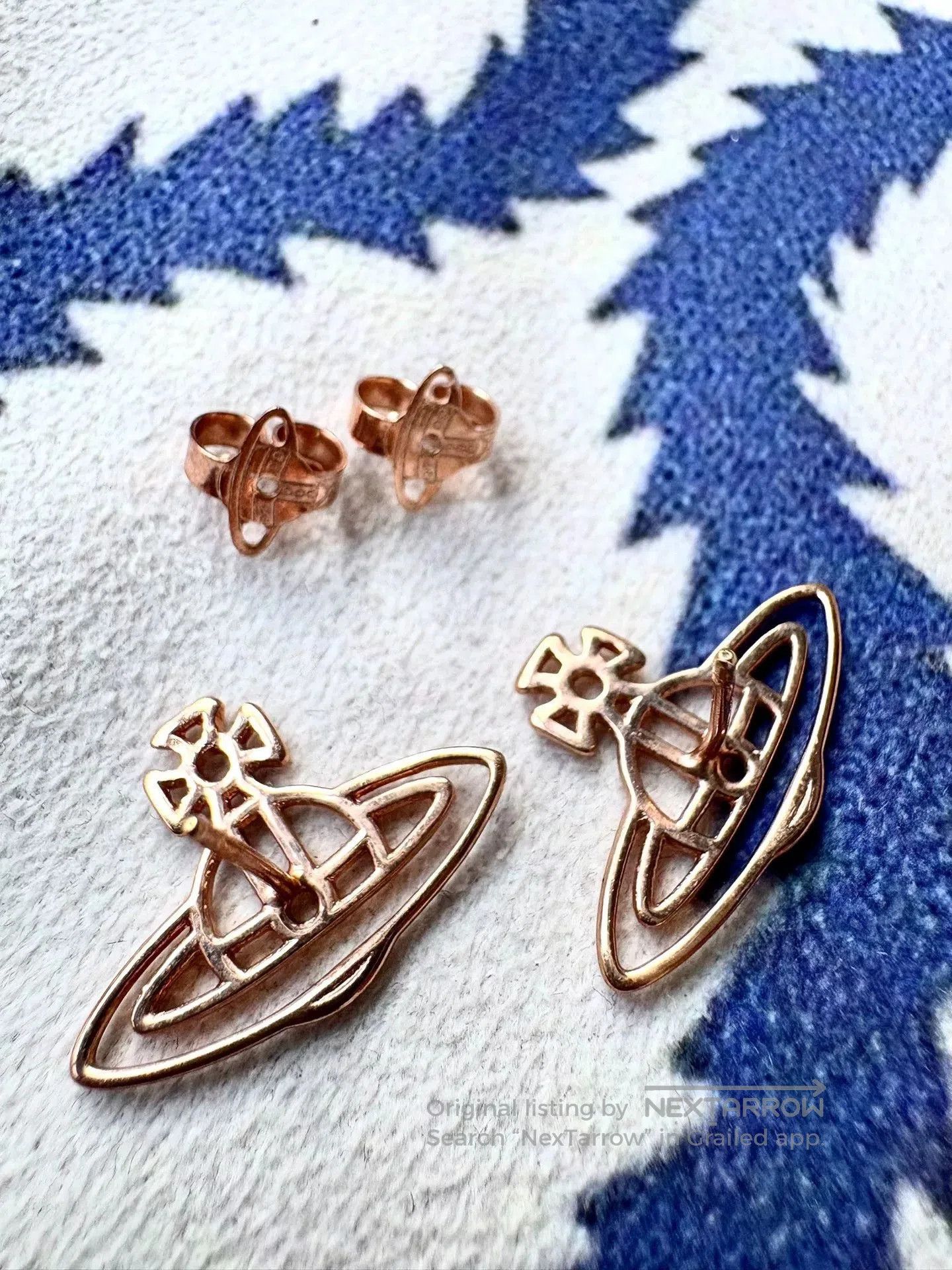 Vivienne Westwood vivienne westwood gold hollow saturn earrings. Size ONE SIZE - 3 Thumbnail