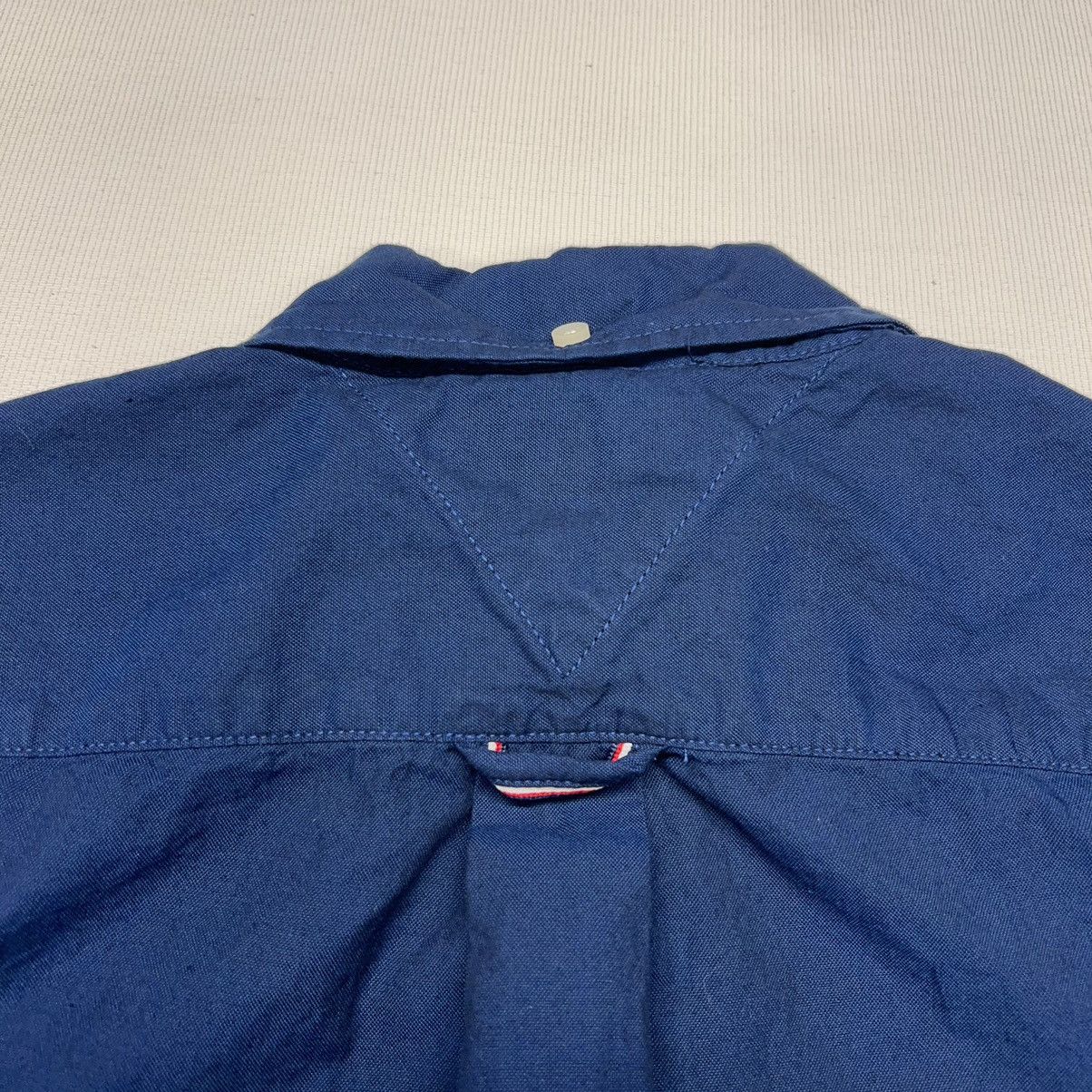 Tommy Hilfiger Tommy Hilfiger Button Down Shirt Blue Short Sleeve Logo Y2K Size US M / EU 48-50 / 2 - 14 Thumbnail
