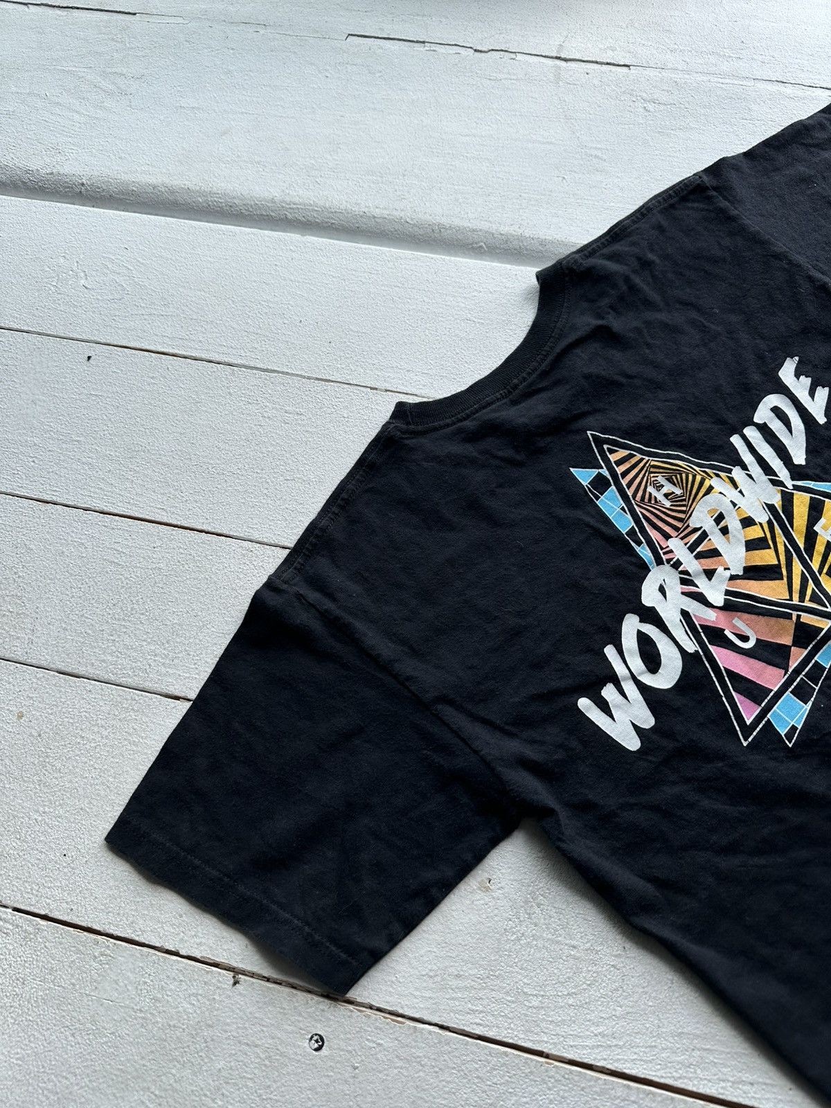 Huf × Vintage ❗️HUF vintage 90s BIG LOGO t shirt sk8 rap black Size US S / EU 44-46 / 1 - 2 Thumbnail