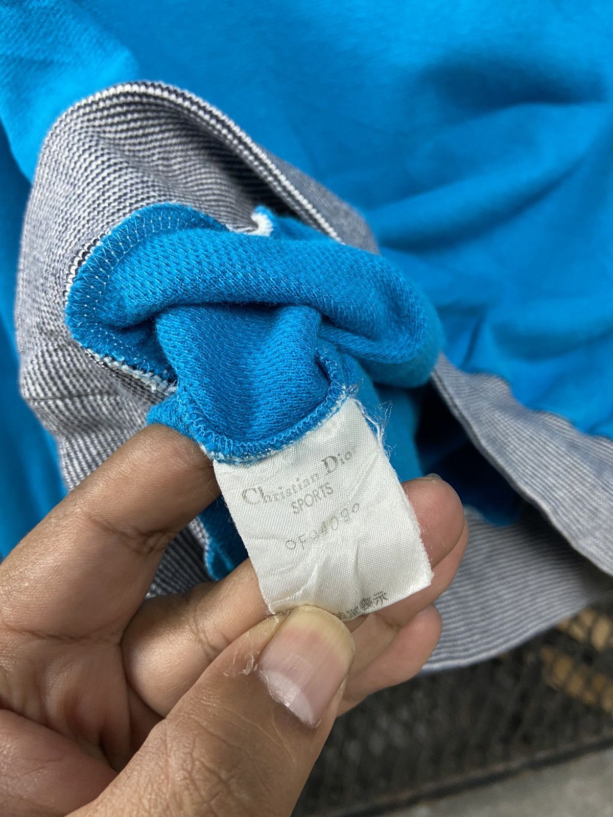 Christian Dior Monsieur × Vintage 90s Cristian Dior Sports Sweatshirt Baby Blue Size M / US 6-8 / IT 42-44 - 9 Thumbnail