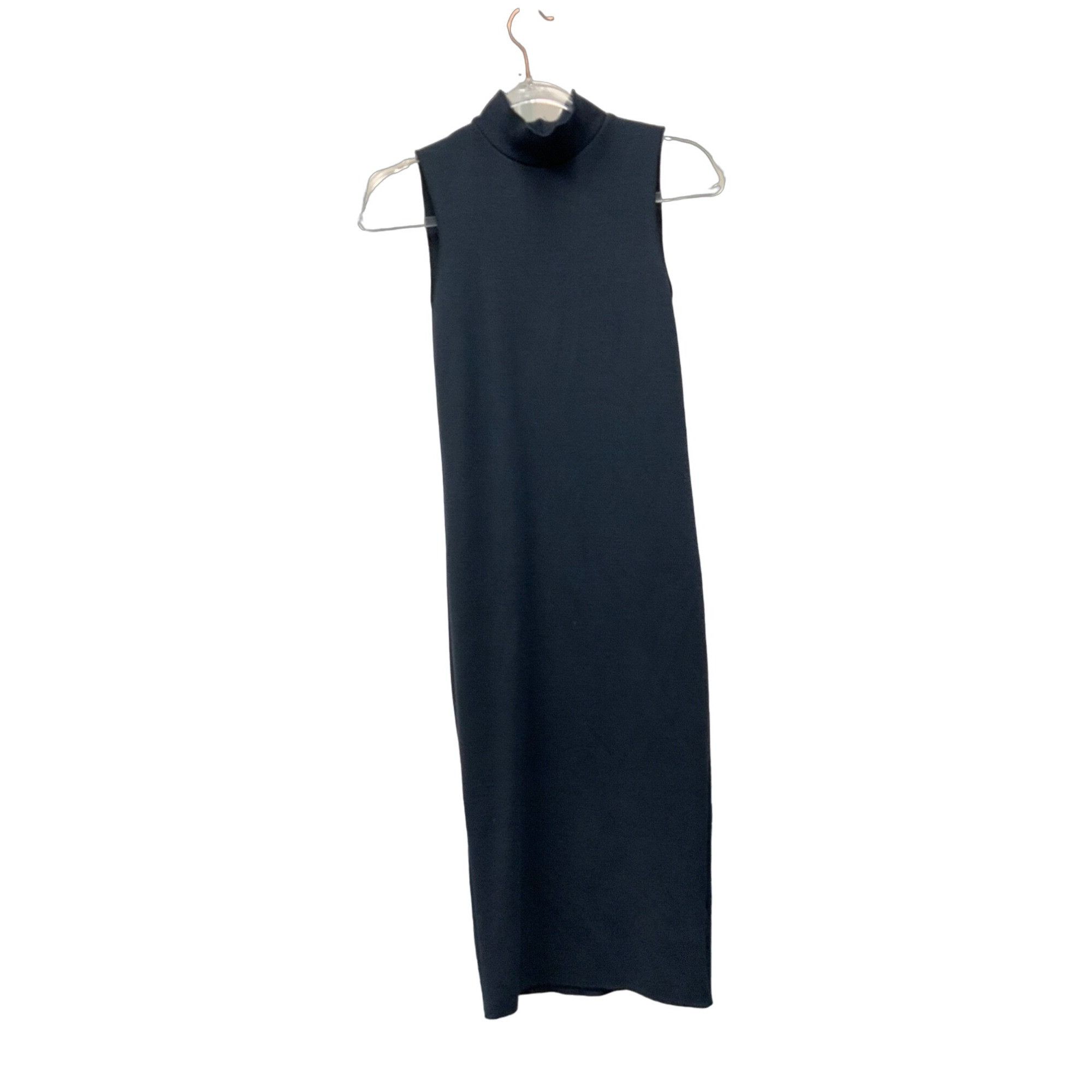 Zara Zara Mock Neck Sleeveless Sweater Dress Dark Navy Soft Stret Size M / US 6-8 / IT 42-44 - 2 Thumbnail