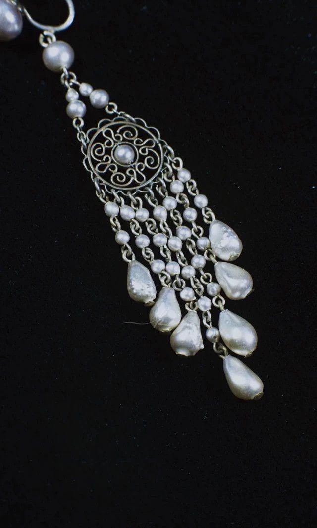 Other 1920s Louis Rousselet Baroque Pearl Earclips & Brooch Size ONE SIZE - 7 Thumbnail