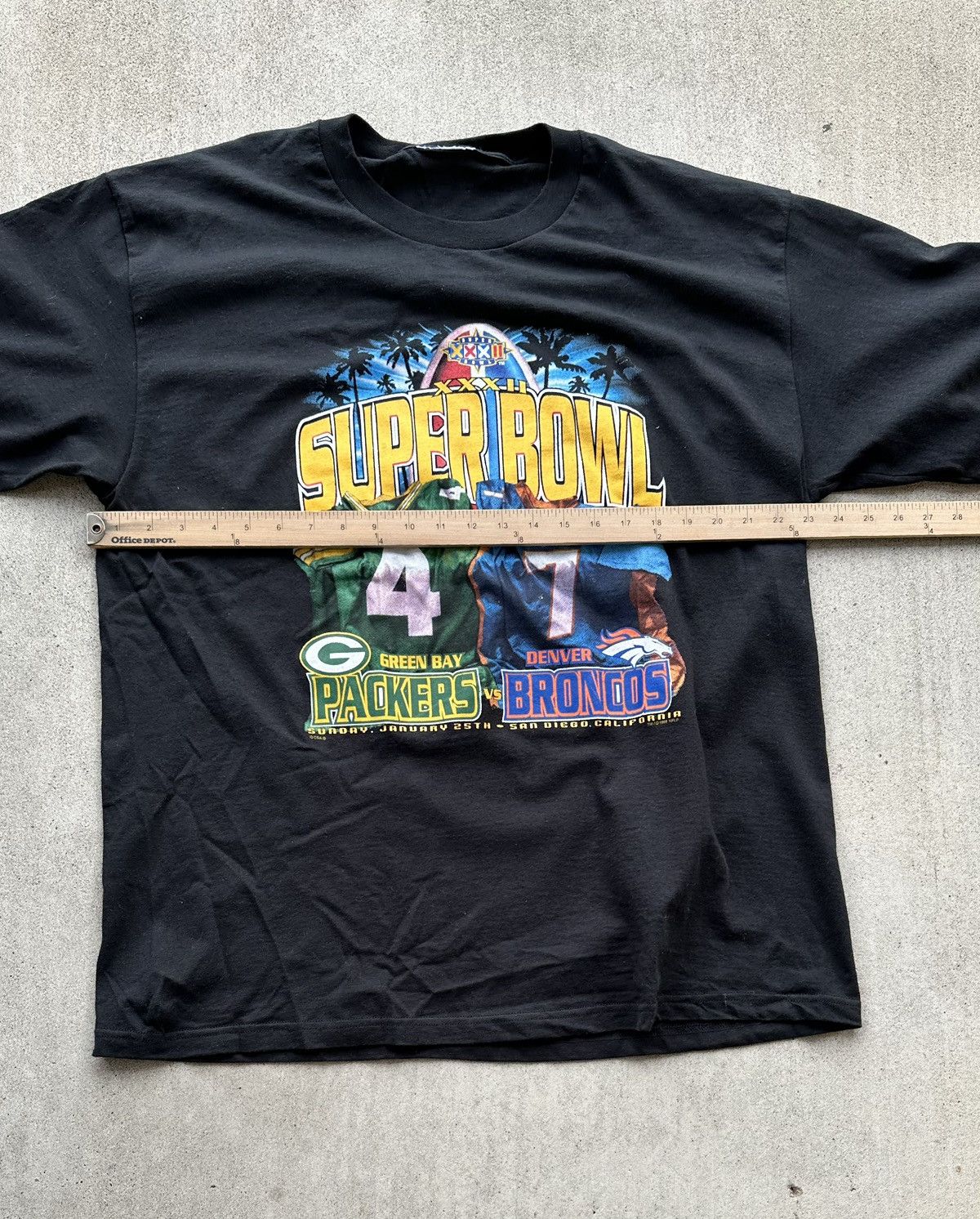 CSA × NFL Vintage 90s Super Bowl T Shirt Packers Broncos CSA NFL Size US XL / EU 56 / 4 - 4 Thumbnail