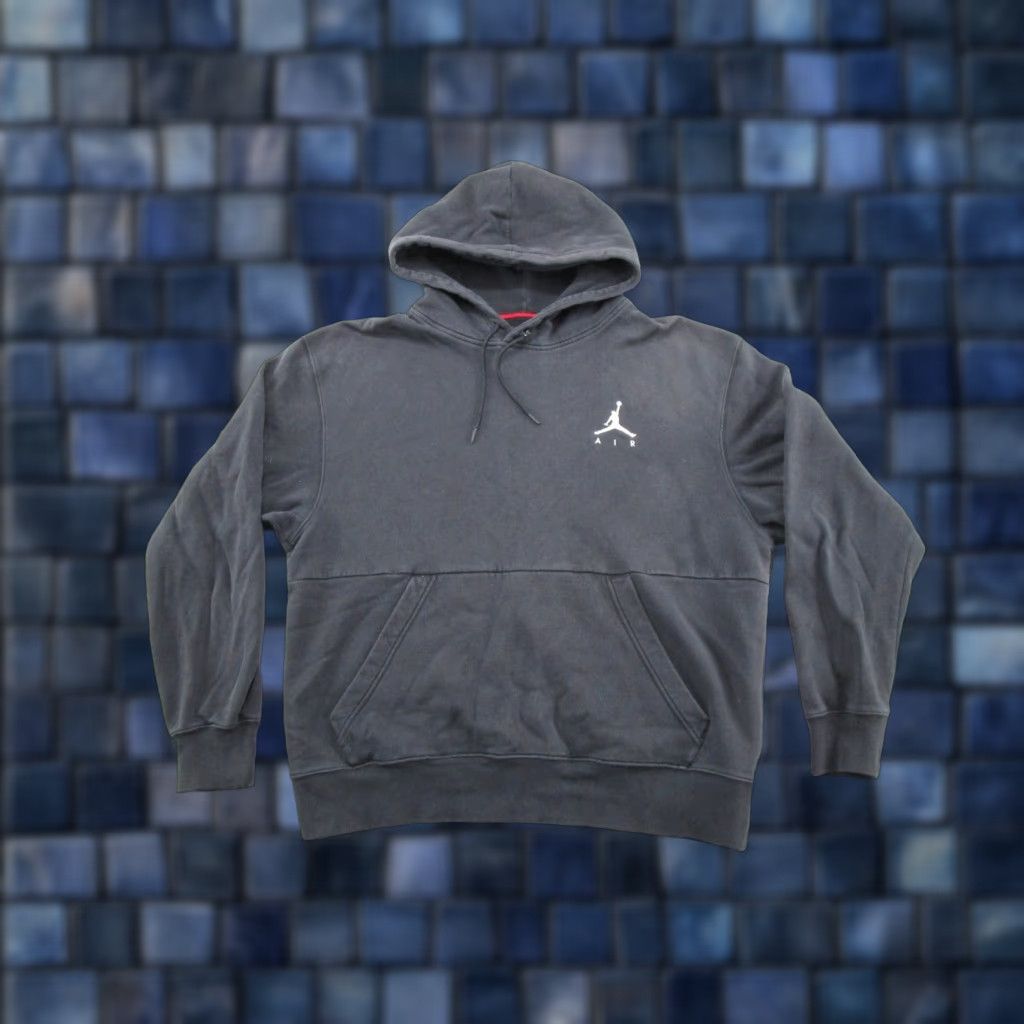 Nike Nike Hooded Sweatshirt Mens CK6684 SZ L Jumpman Basketball Michael Jordan Geometric Black Crew Neck Fleece Cotton Sweatshirt Pullover Size US L / EU 52-54 / 3 - 1 Thumbnail