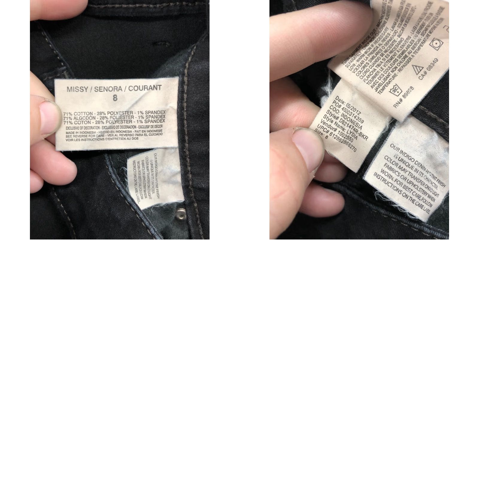 Vintage Bandolino Jeans Regular Size 8 Womens Dark Wash Black Denim High Rise Straight 5-Pocket Cotton Belt Loops Image: Bandolino Size 30" / US 8 / IT 44 - 9 Thumbnail