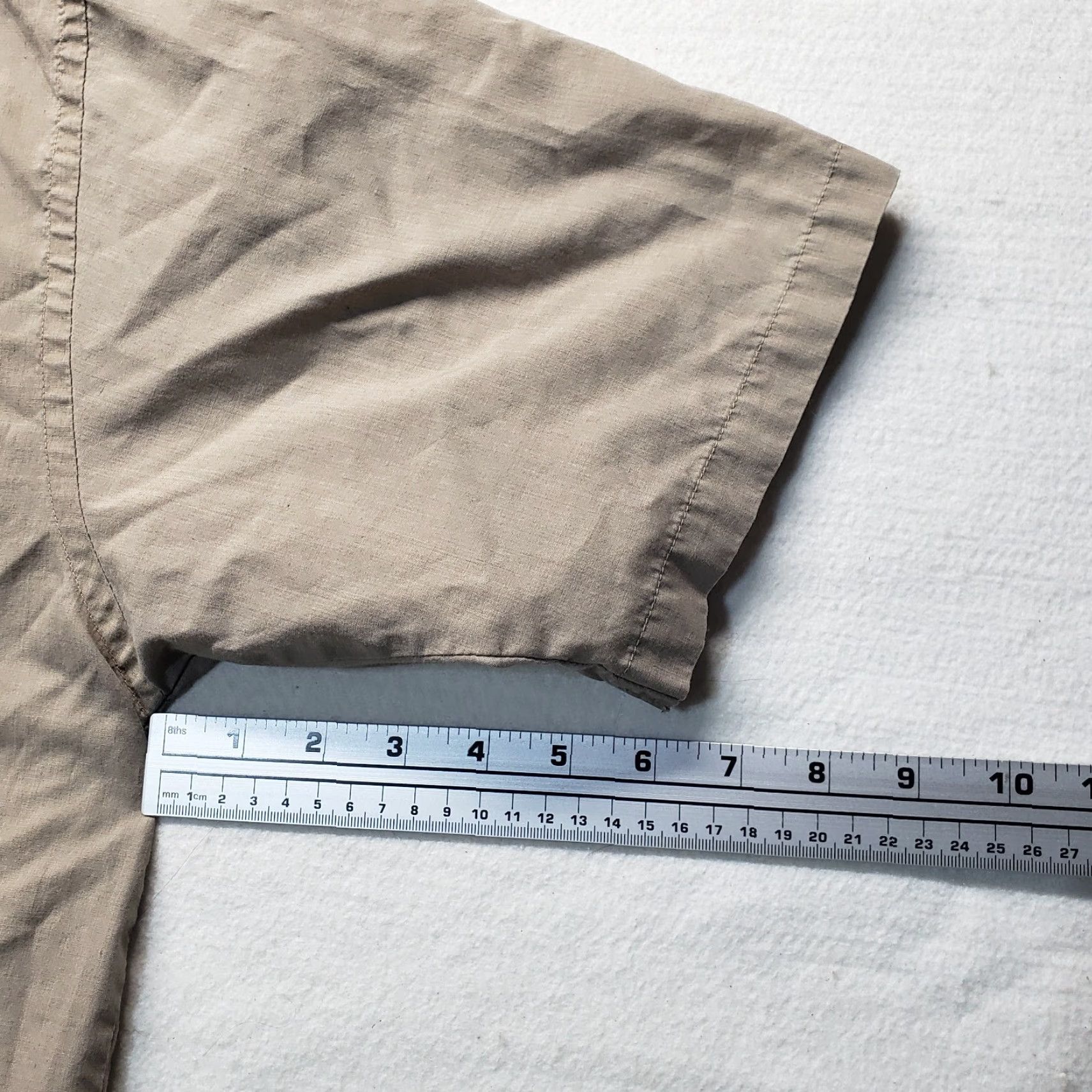 Vintage Puritan Shirt Button-Up Solid Brown Short Sleeve Adult Men Size L Large Size US L / EU 52-54 / 3 - 6 Thumbnail