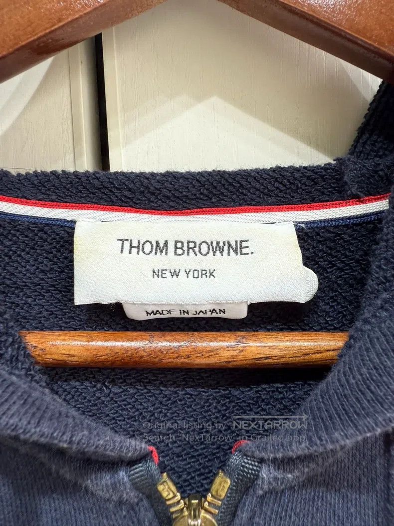 Thom Browne Thom Browne Ink Blue Zip-Up Jacket Size US S / EU 44-46 / 1 - 6 Thumbnail