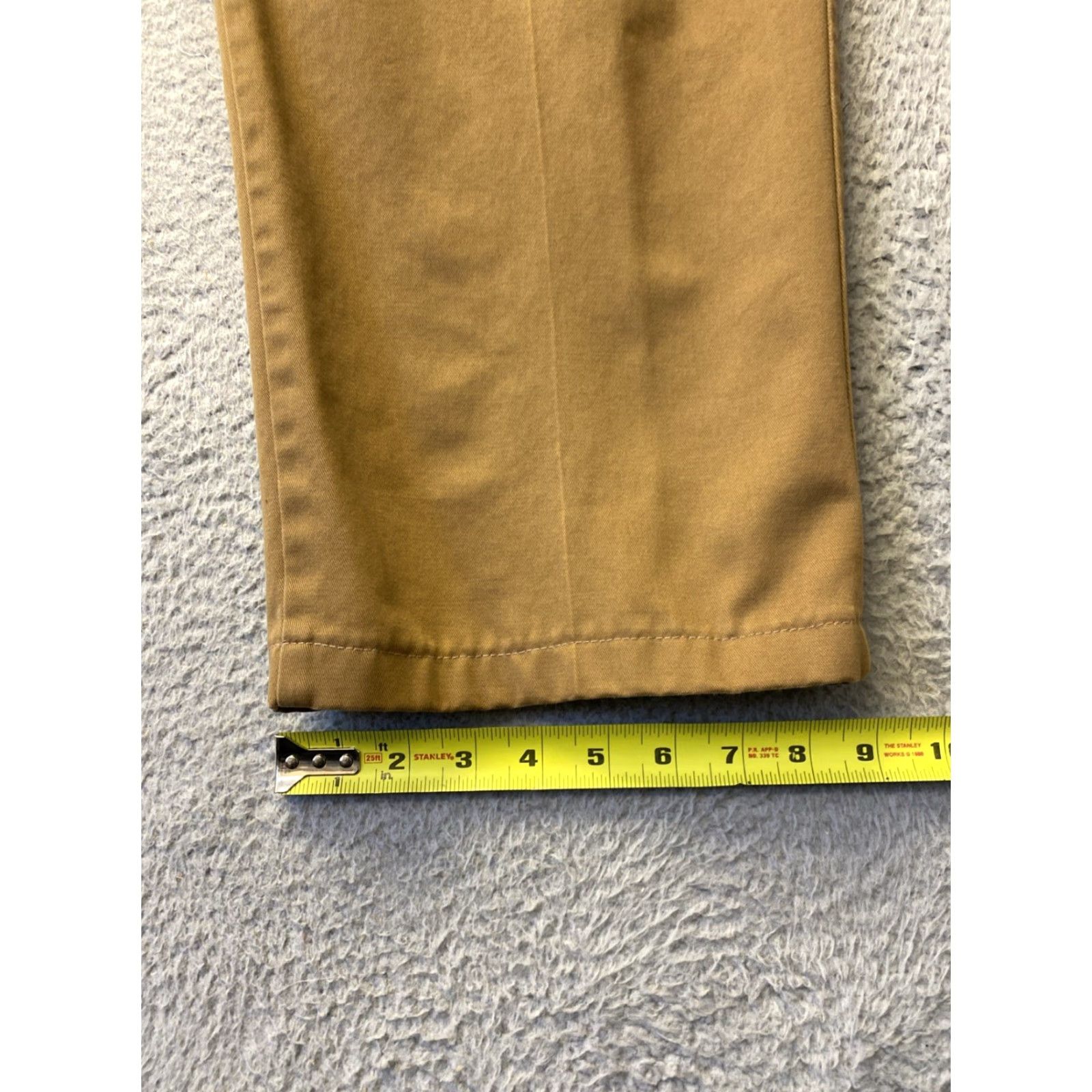 Lands' End Lands' End Chino Pants Mens 42x30 Brown Pleated Regular Inseam 30 Belt Loops Pockets Button Zip Classic American Casual Business Shirt? Size US 42 / EU 58 - 5 Thumbnail
