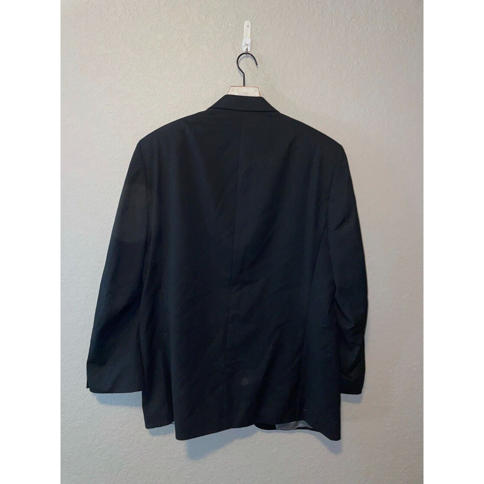 Calvin Klein Vintage Calvin Klein Blazer Jacket Wool Black Suit Wear VTG Size 36R - 9 Thumbnail