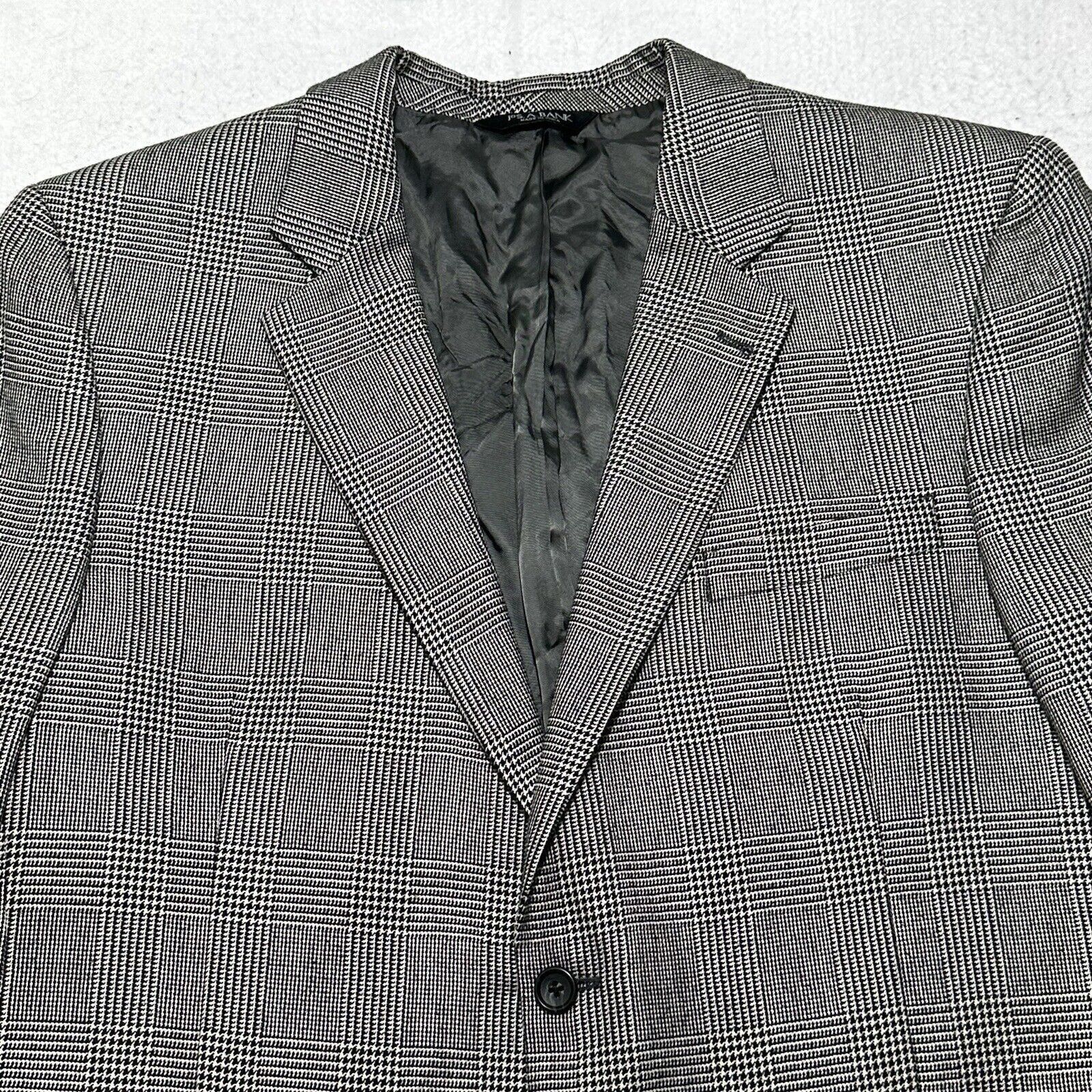 Jos. A. Bank Jos A Bank Men's 44L Silk Camel Hair Houndstooth Suit Jacket Size 44L - 2 Thumbnail
