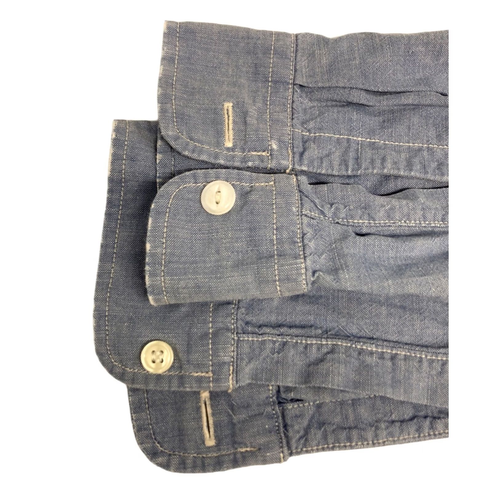 Ralph Lauren RRL Ralph Lauren Shirt Indigo Size M Cotton Men's Long Sleeve Size US M / EU 48-50 / 2 - 5 Thumbnail