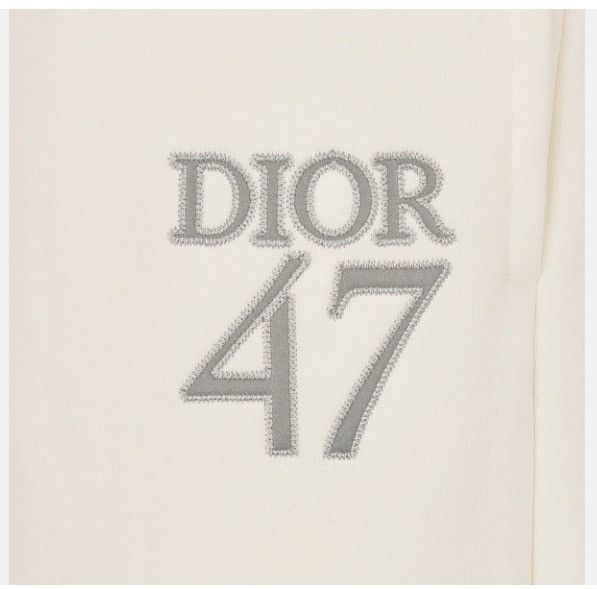 Dior o1w1db11024 Cotton Fleece Track Pants in White Size US 32 / EU 48 - 3 Thumbnail