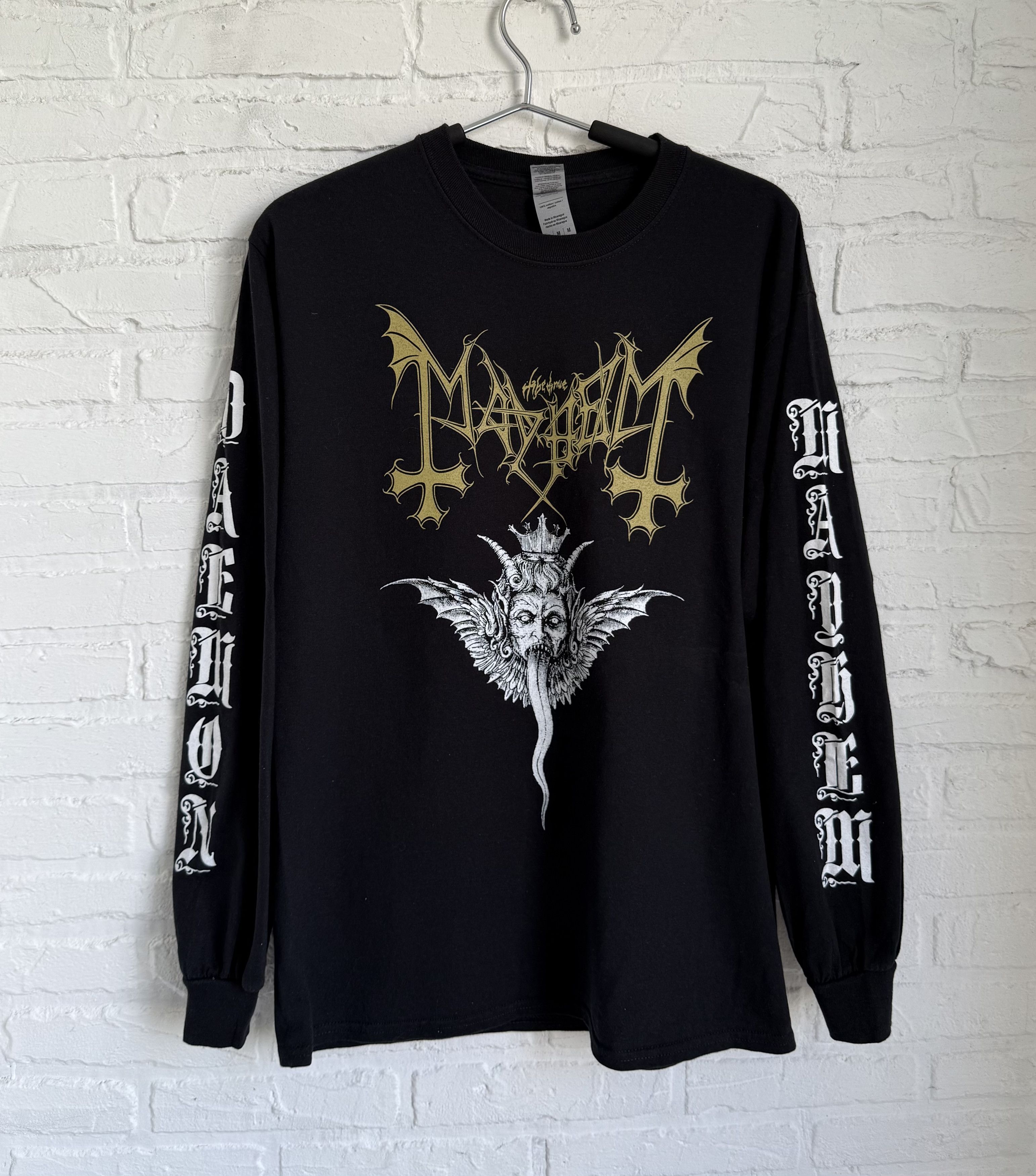 Band Tees × Vintage 2019 Mayhem daemon black metal long sleeve t-shirt Size US M / EU 48-50 / 2 - 1 Thumbnail