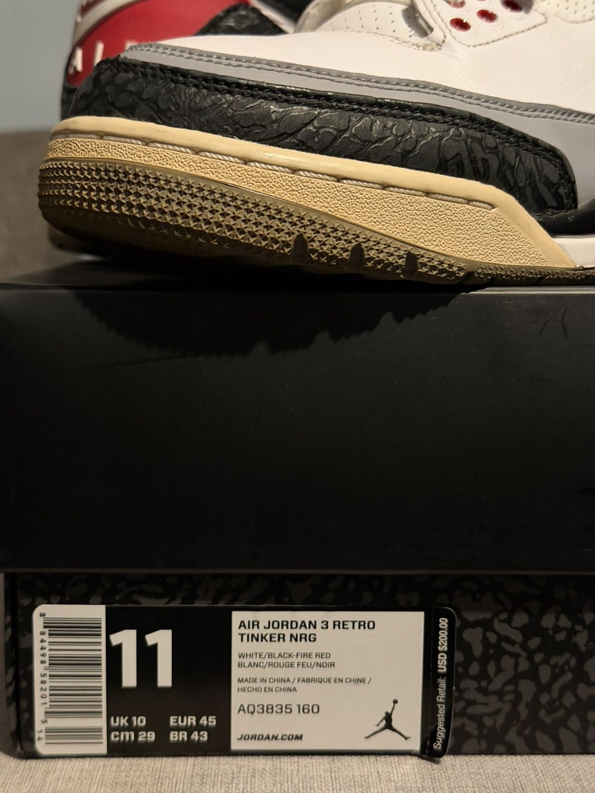 Jordan Brand Jordan 3 Retro Tinker Hatfield Size US 11 / EU 44 - 16 Thumbnail