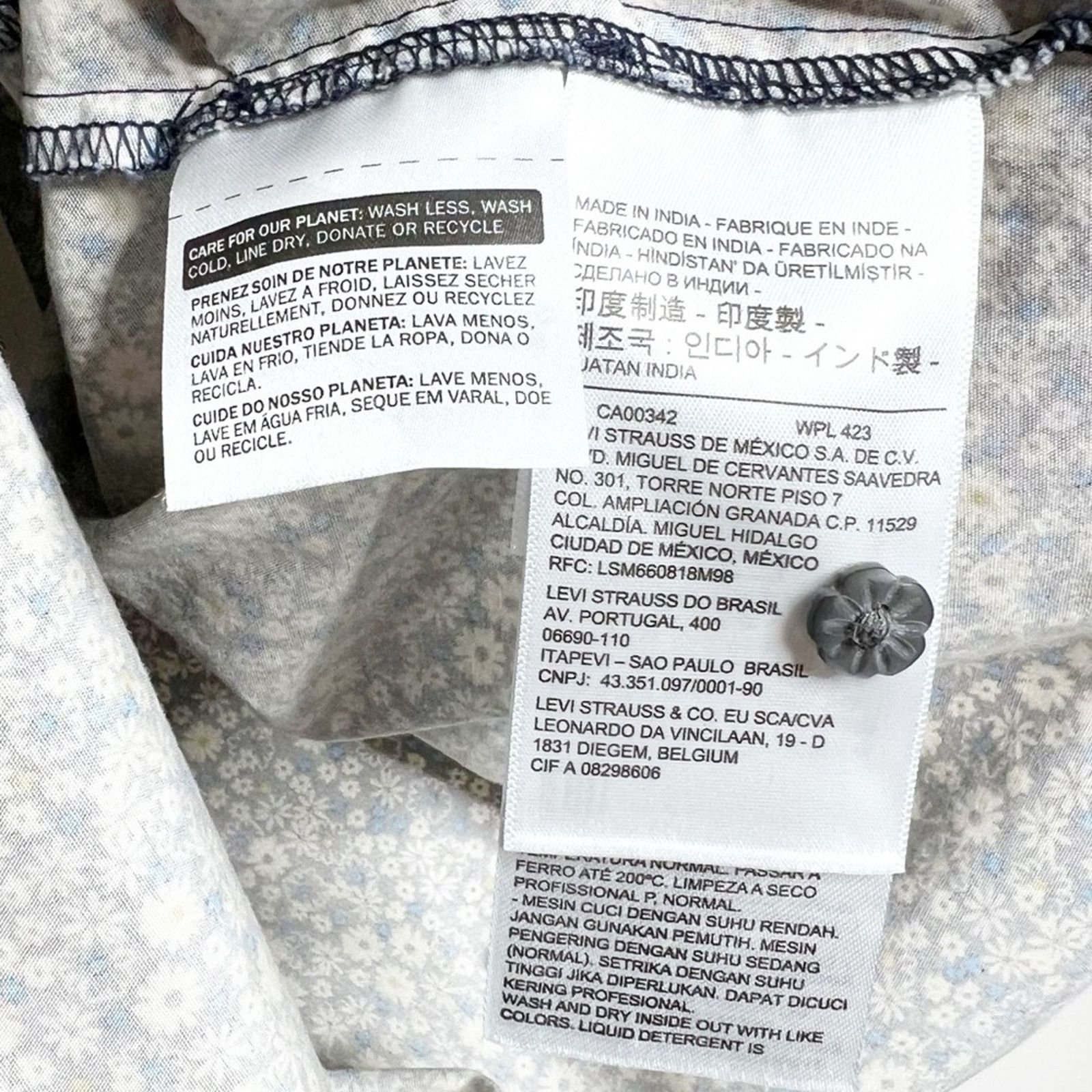 Levi's New with Tags Levi's Women's Joella Floral Crop Blouse Size XXL / US 16-18 / IT 52-54 - 13 Thumbnail
