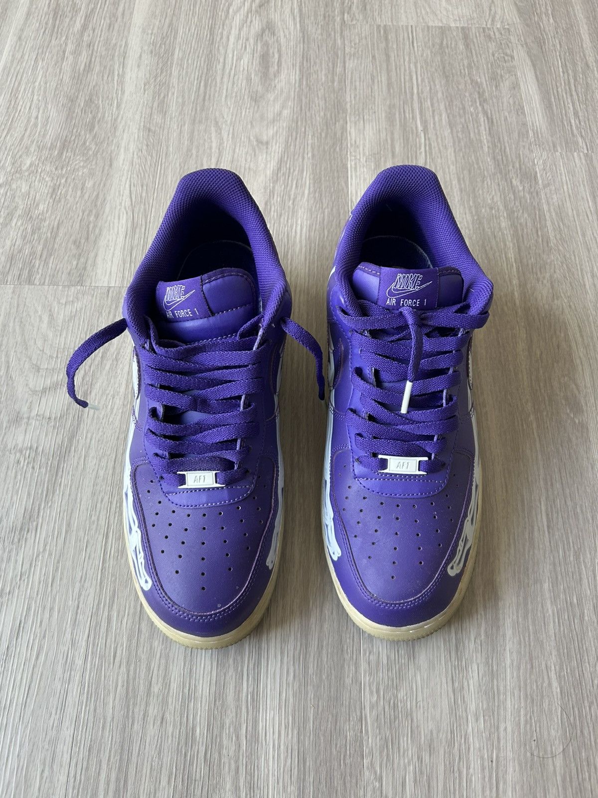 Nike Nike Air Force 1 Low 07’ Purple Skeleton Size 11 Size US 11 / EU 44 - 3 Thumbnail