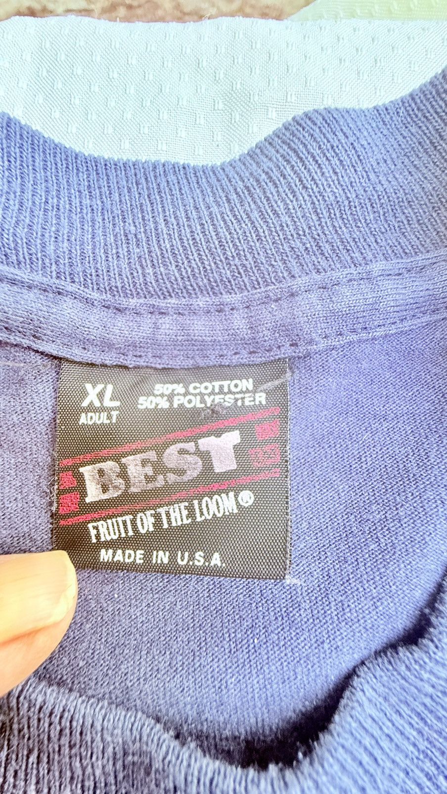 Fruit Of The Loom VINTAGE 90s FOTL SINGLE STITCH BULLDOG TEE XL Size US XL / EU 56 / 4 - 3 Thumbnail