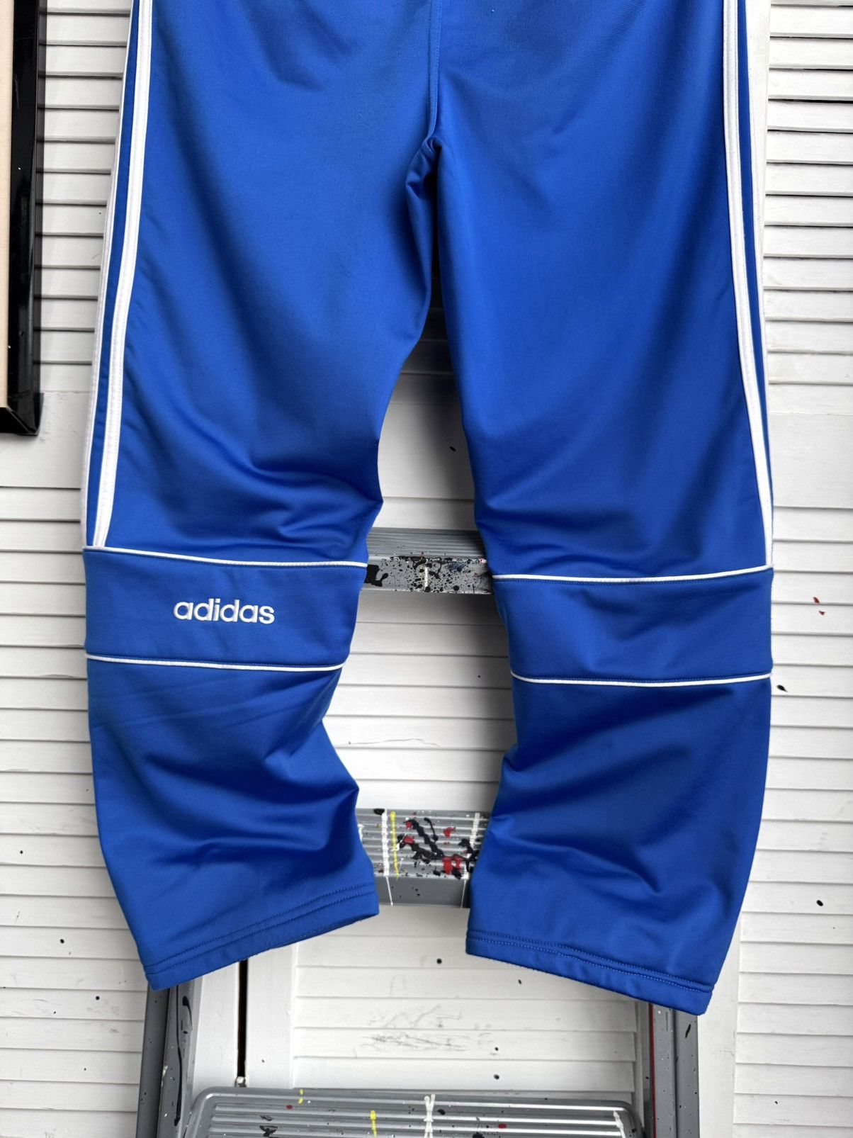 Adidas Vintage Adidas Originals Blue Trefoil Track Pants Size US 32 / EU 48 - 7 Thumbnail