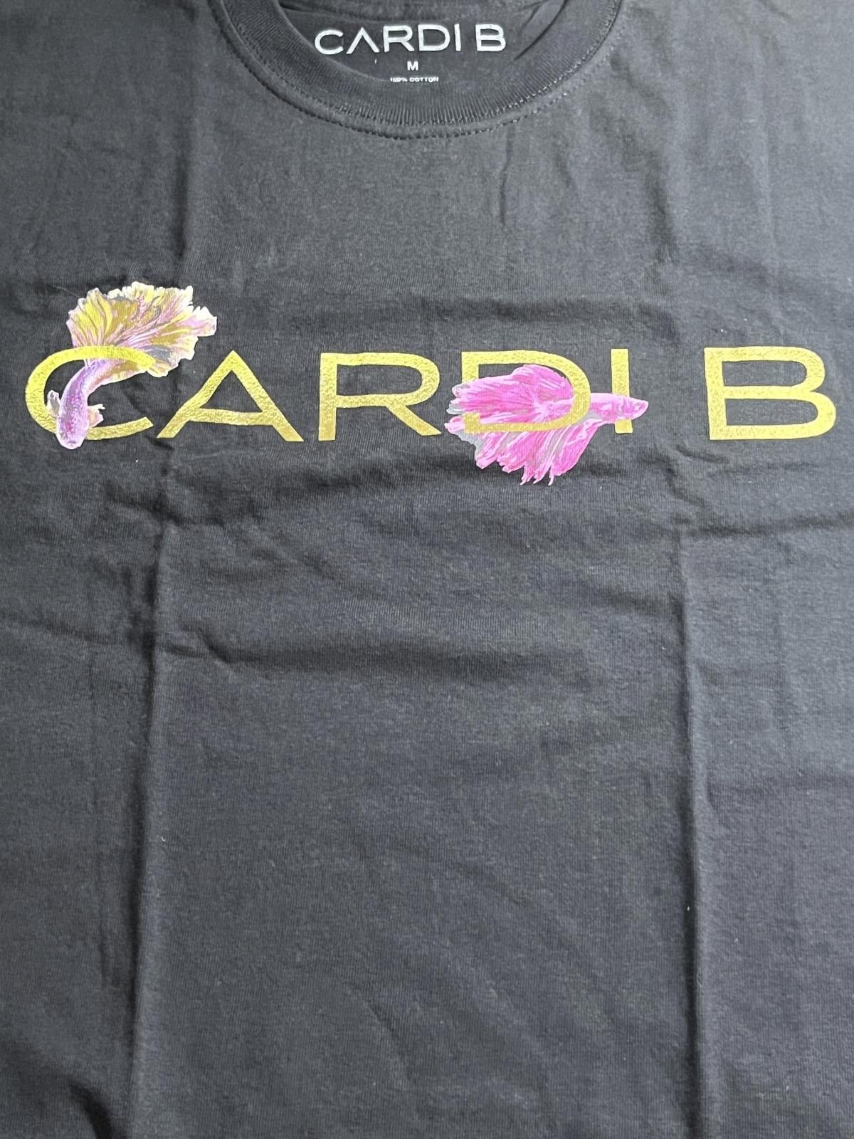 Designer Cardi B Official Tee - Fish CardiB T-shirt - M Size US M / EU 48-50 / 2 - 3 Thumbnail