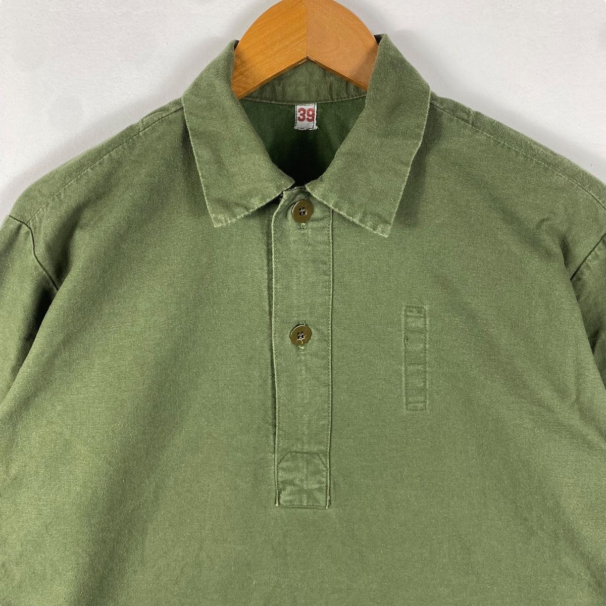 Vintage Vintage 80's MILITARY ARMY Casual Polo Shirt Extra Large Size US XL / EU 56 / 4 - 2 Thumbnail