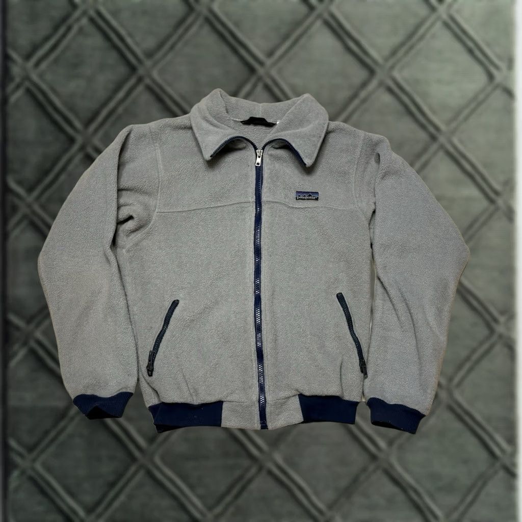 Patagonia VINTAGE Patagonia Synchilla Jacket Gray Full Zip 80s Men’s Small Size US S / EU 44-46 / 1 - 1 Thumbnail