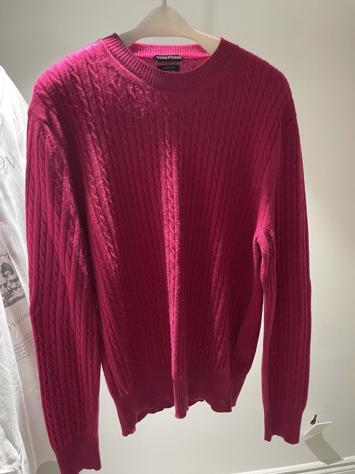 image of Tom Ford Cashmere Sweater in Pink, Men's (Size XL)