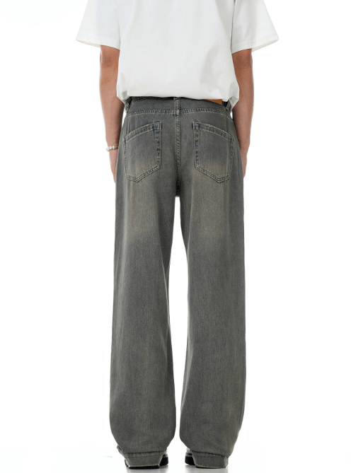 Japanese Brand × Jean American vintage dirty dyed distressed washed flared jeans Size US 32 / EU 48 - 4 Thumbnail