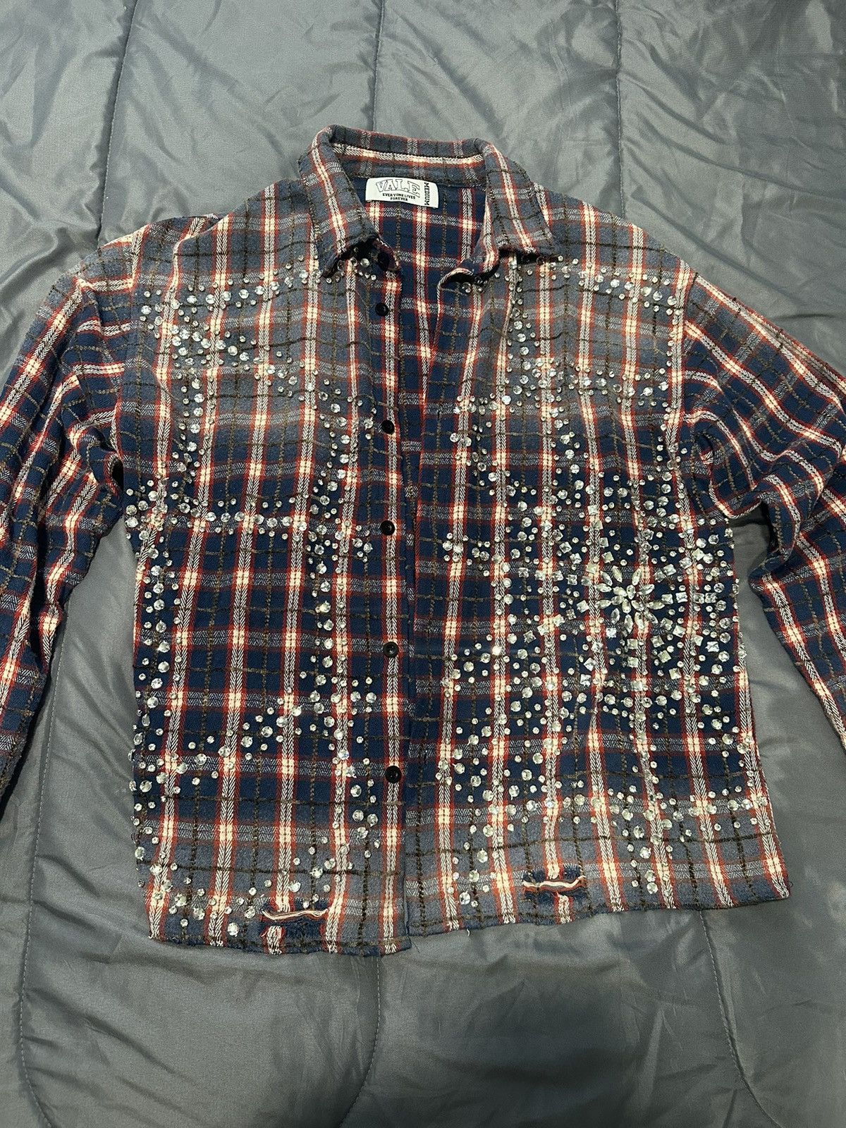 Vale Rhinestone Flannel | Grailed