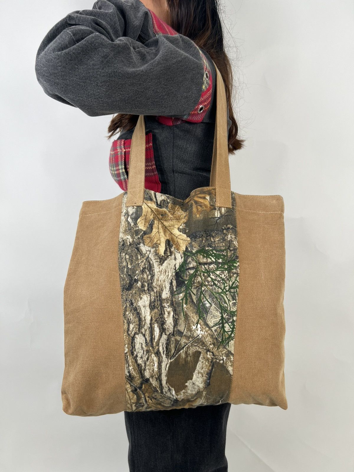 Vintage Upcycled realtree x canvas toote bag Size ONE SIZE - 2 Thumbnail