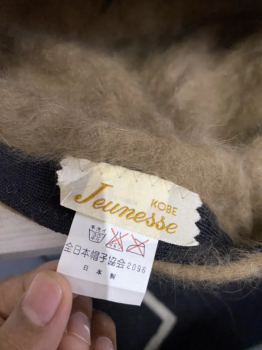 Japanese Brand Kobe Jeunesse Fleece Beanie Hat Size ONE SIZE - 5 Thumbnail