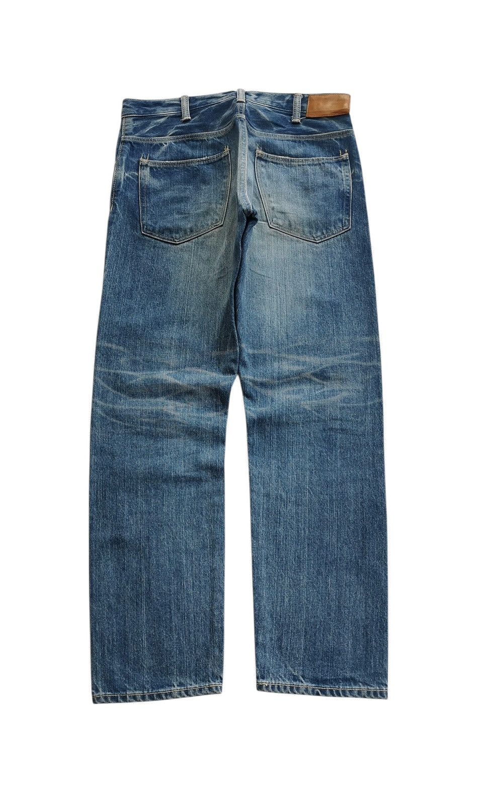 Vintage Dmg Selvedge Cropped Distressed Denim Jeans ♦️A864♦️ Size US 28 / EU 44 - 3 Thumbnail