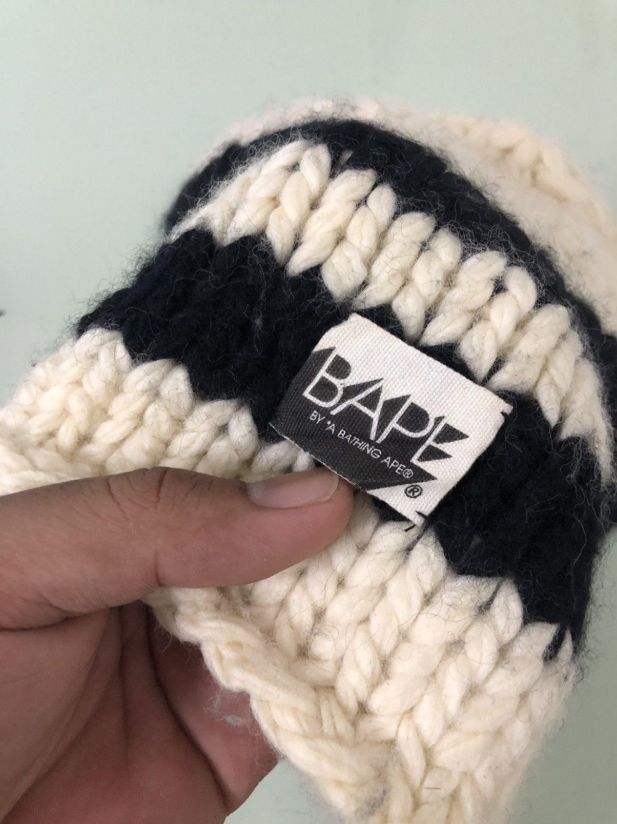 Bape Vintage Bape Knit Beanie Size ONE SIZE - 2 Thumbnail