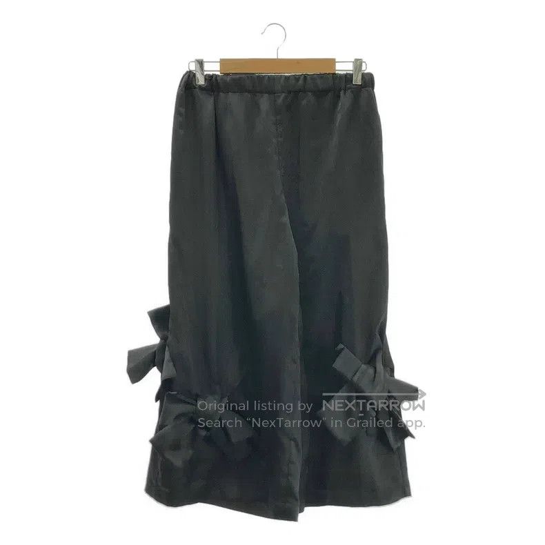 Comme des Garcons Comme des Garcons size S Retro Black Bow Tie Wide Leg Leis Size 22" - 1 Thumbnail