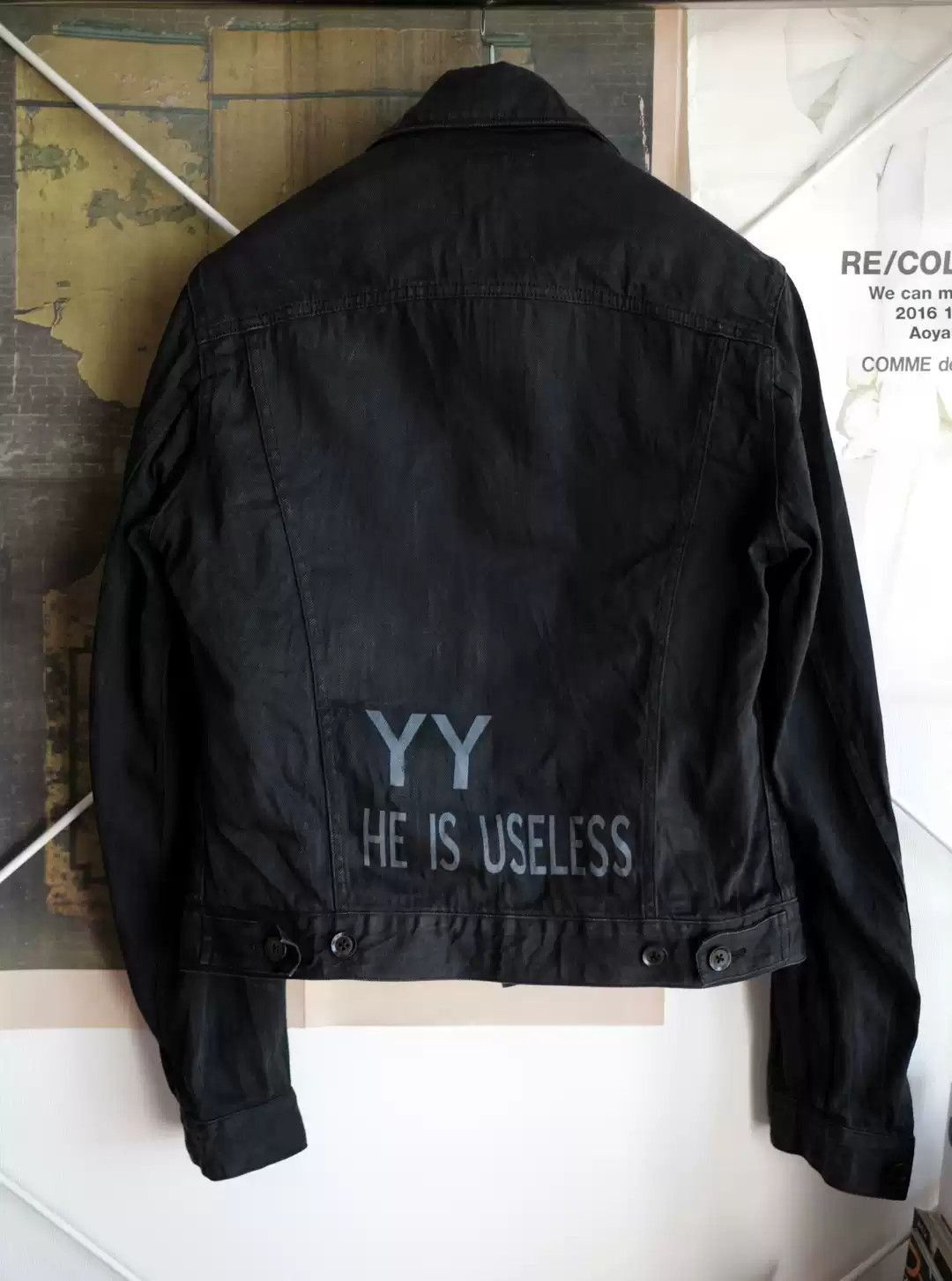Yohji Yamamoto Yohji Yamamoto Pour Homme Slogan JKT-2505 Size US M / EU 48-50 / 2 - 1 Thumbnail