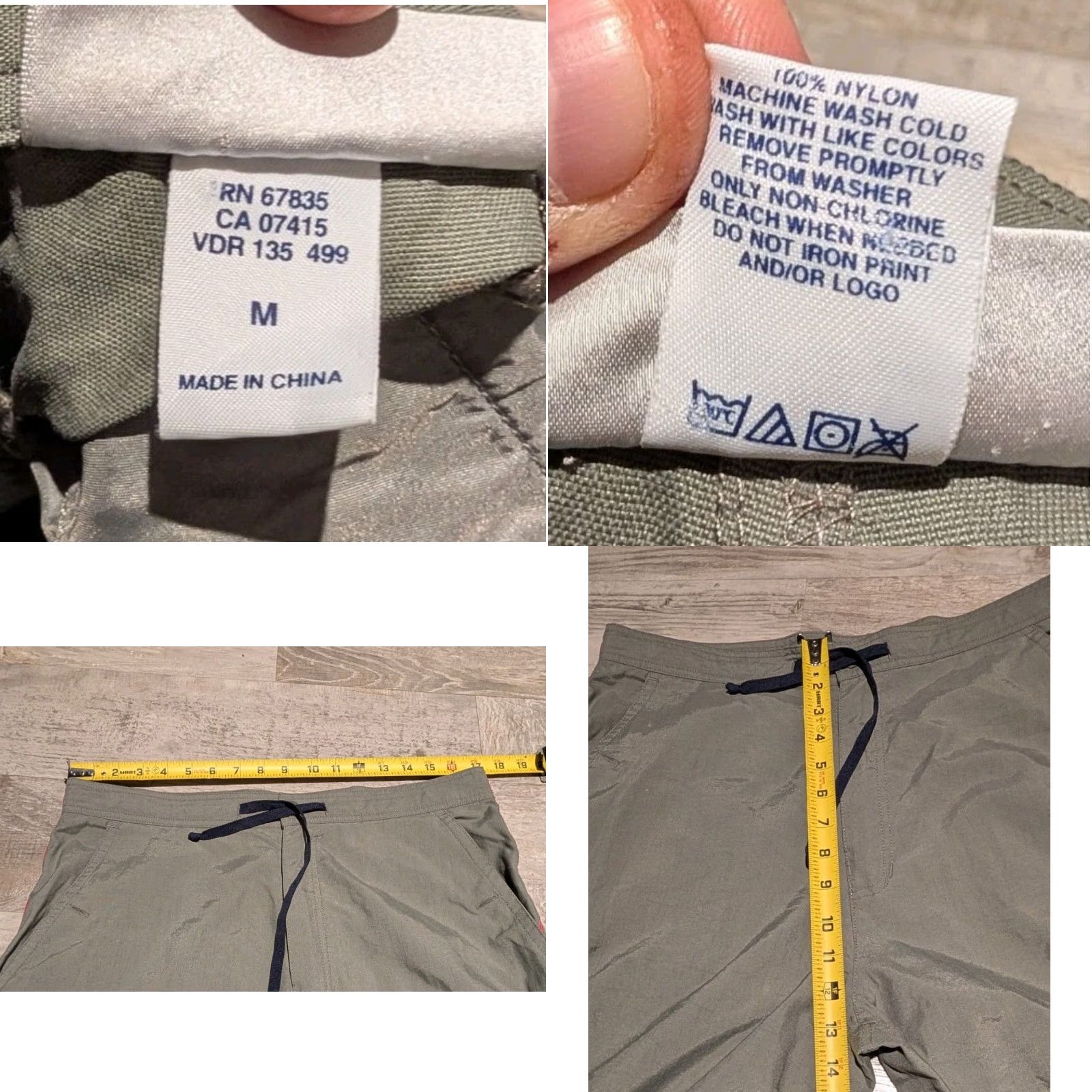 Nautica VINTAGE Nautica Sport Tech NST Cargo Pants Gray Red Nylon Jogger Adult M Medium 34in Inseam 31in 90s Y2K Mens Size US 31 - 8 Thumbnail