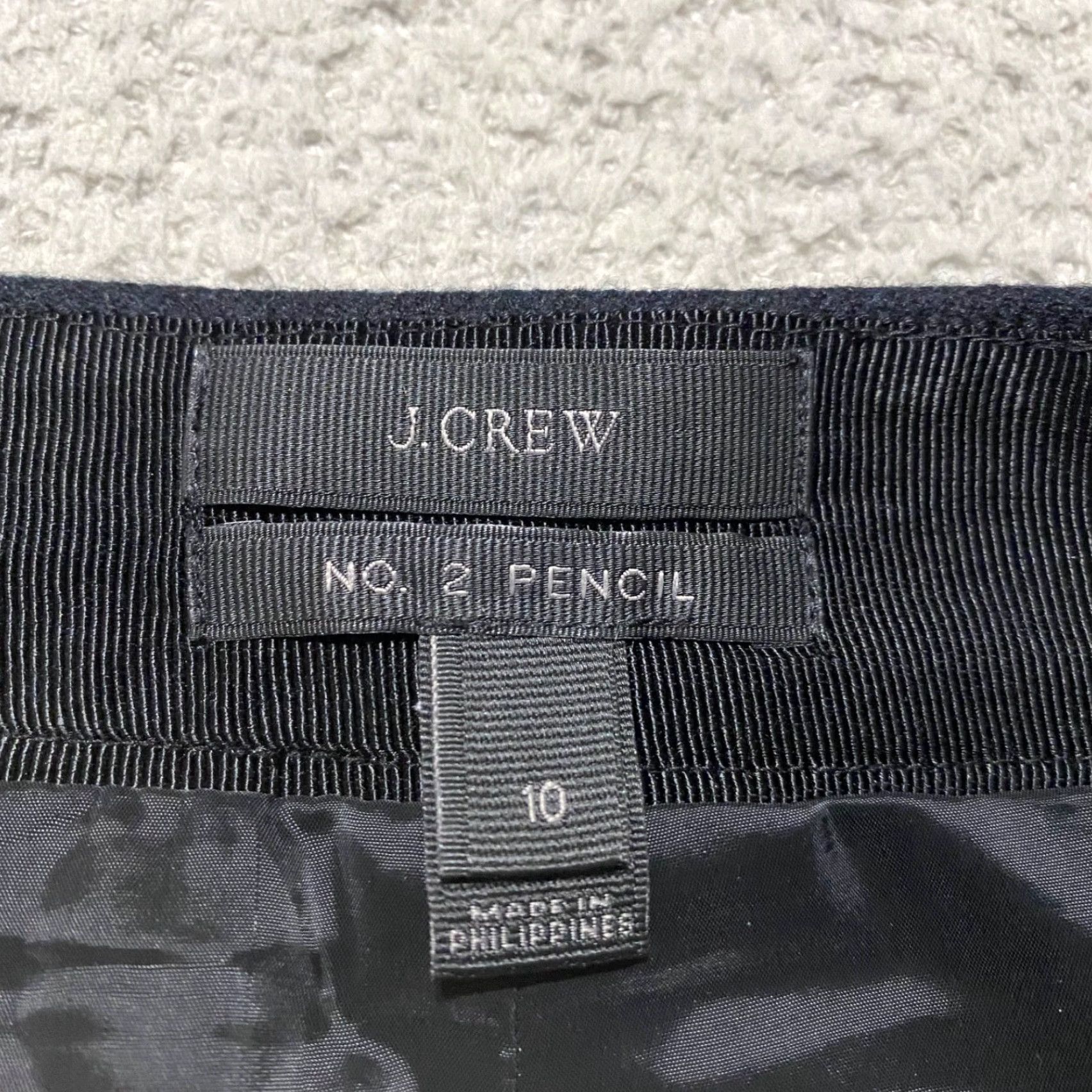 J.Crew J. Crew Skirt Women 10 Black Wool Lined Knee Length Straight Pencil Vintage No (adjust to max 200 chars) Size 32" / US 10 / IT 46 - 3 Thumbnail