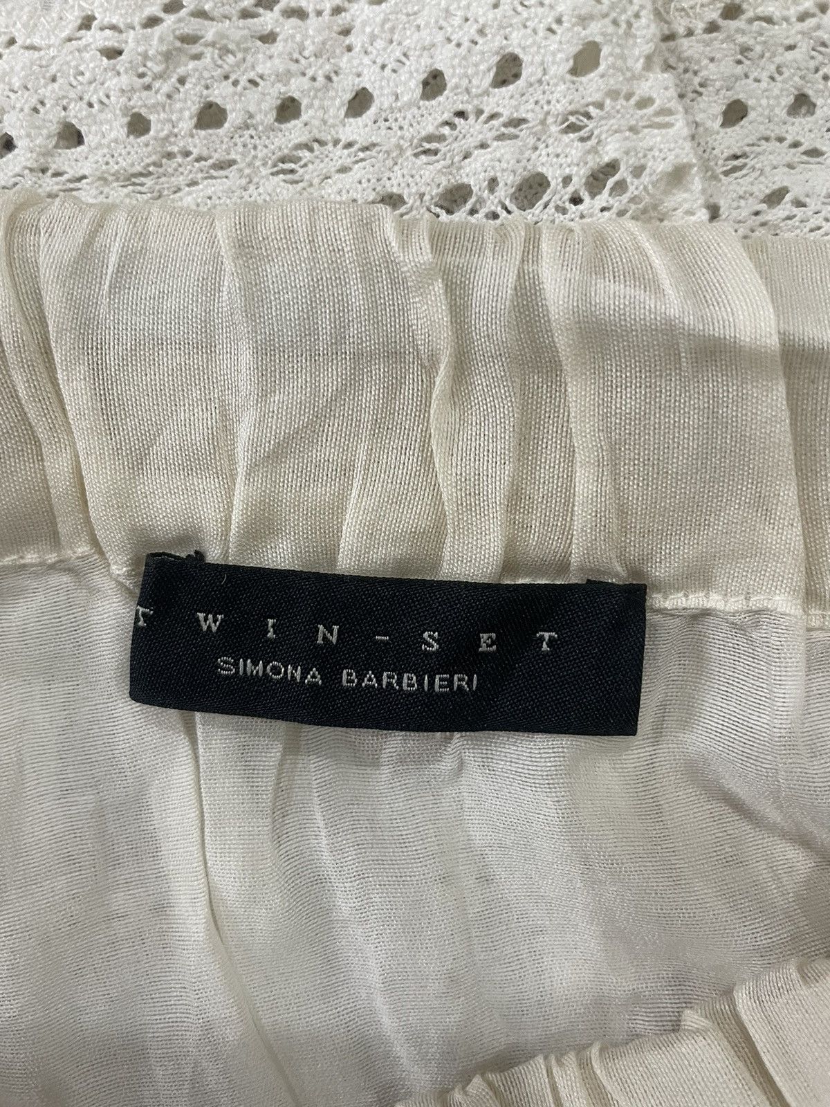TWINSET Twin-Set Simona Barbieri Mesh Dress with Ruffle Size S / US 4 / IT 40 - 3 Thumbnail