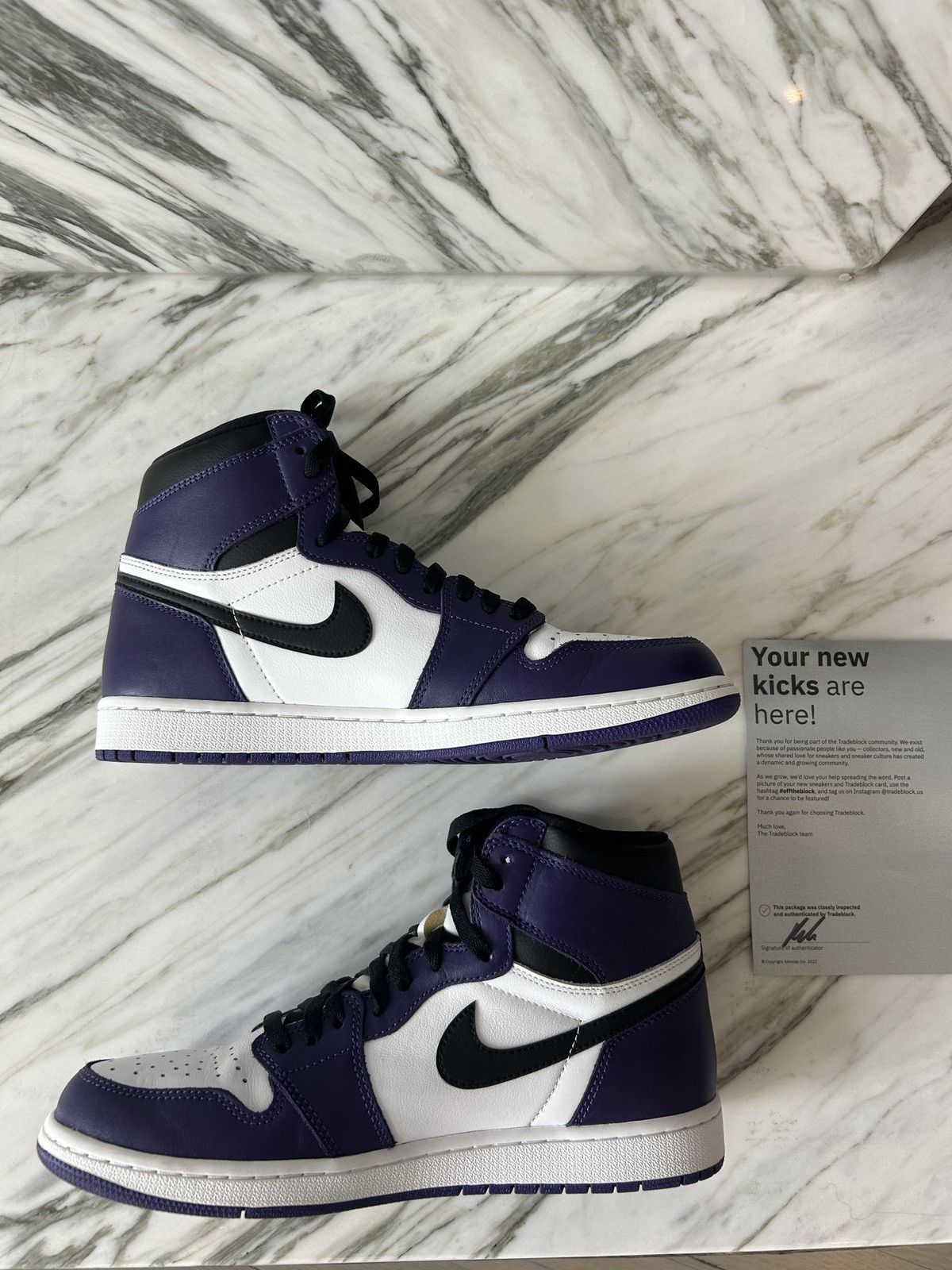 Jordan Brand × Nike Jordan 1 Retro High Court Purple 2.0 White - Size 11.5 Size US 11.5 / EU 44-45 - 2 Thumbnail