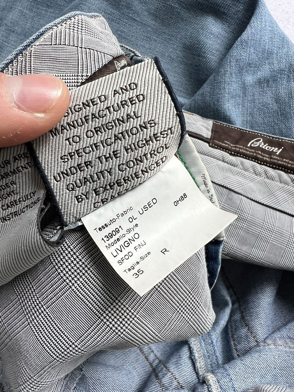 Brioni Brioni Denim Collection Livigno Pants Size US 35 - 18 Thumbnail