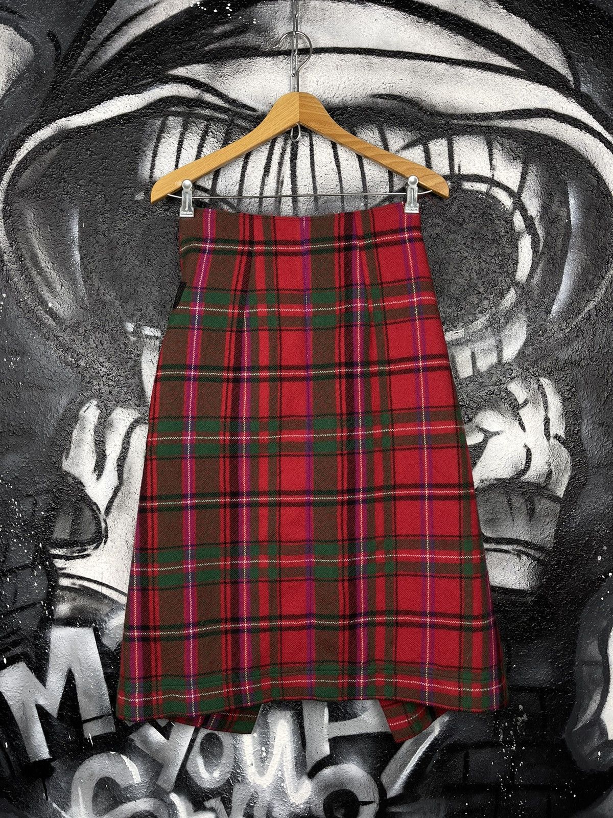 Moncler Moncler Genius 1952 Gonna Plaid Virgin Wool Wrapped Skirts Size 27" / US 4 / IT 40 - 9 Thumbnail